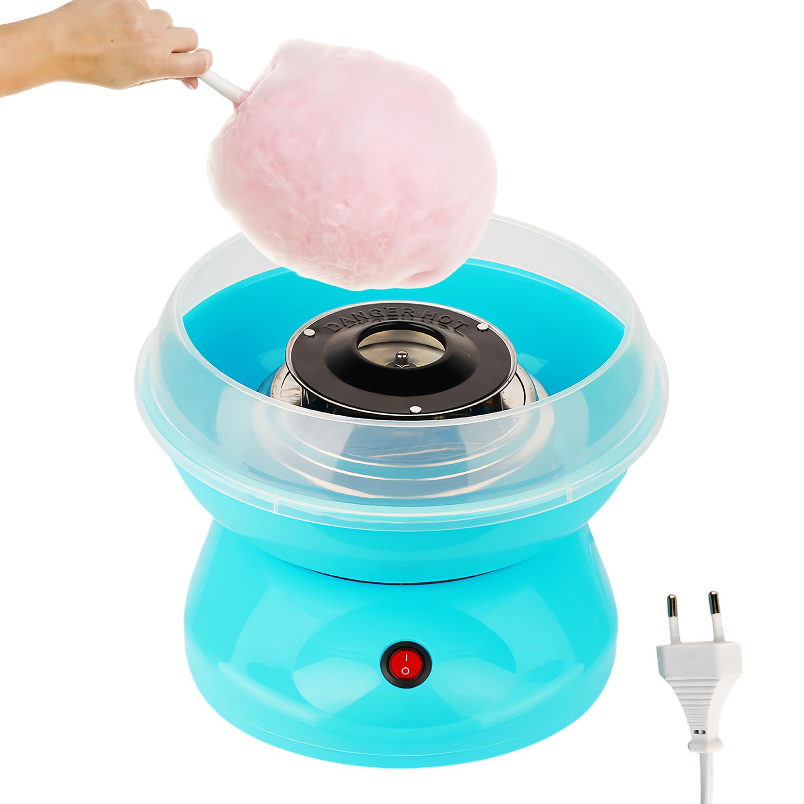 Portable 450W Retro Cotton Candy Machine for Birthday Parties, Carnivals & Events - Easy to Use Candy Floss Maker for Home & Commercial Use