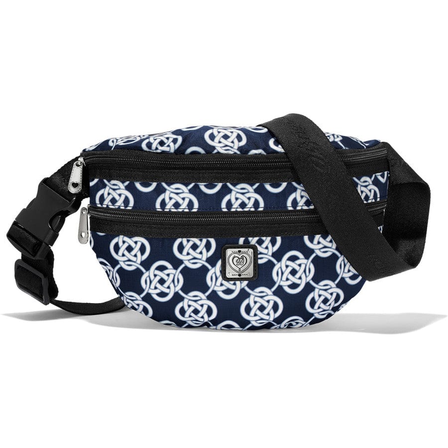 Interlok Sightseer Belt Bag - Adjustable Waist Pack for Travel, Hiking & Running - Hands-Free Fanny Pack with Zipper Pockets for Phone, Keys & Essentials