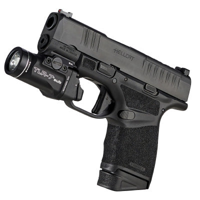 Streamlight TLR 7 Sub Tactical Flashlight - 500 Lumens, Multi Fuel, 5000 Candela | Compact Weapon Light for Pistols & Handguns | Ideal for Home Defense, Law Enforcement & Concealed Carry