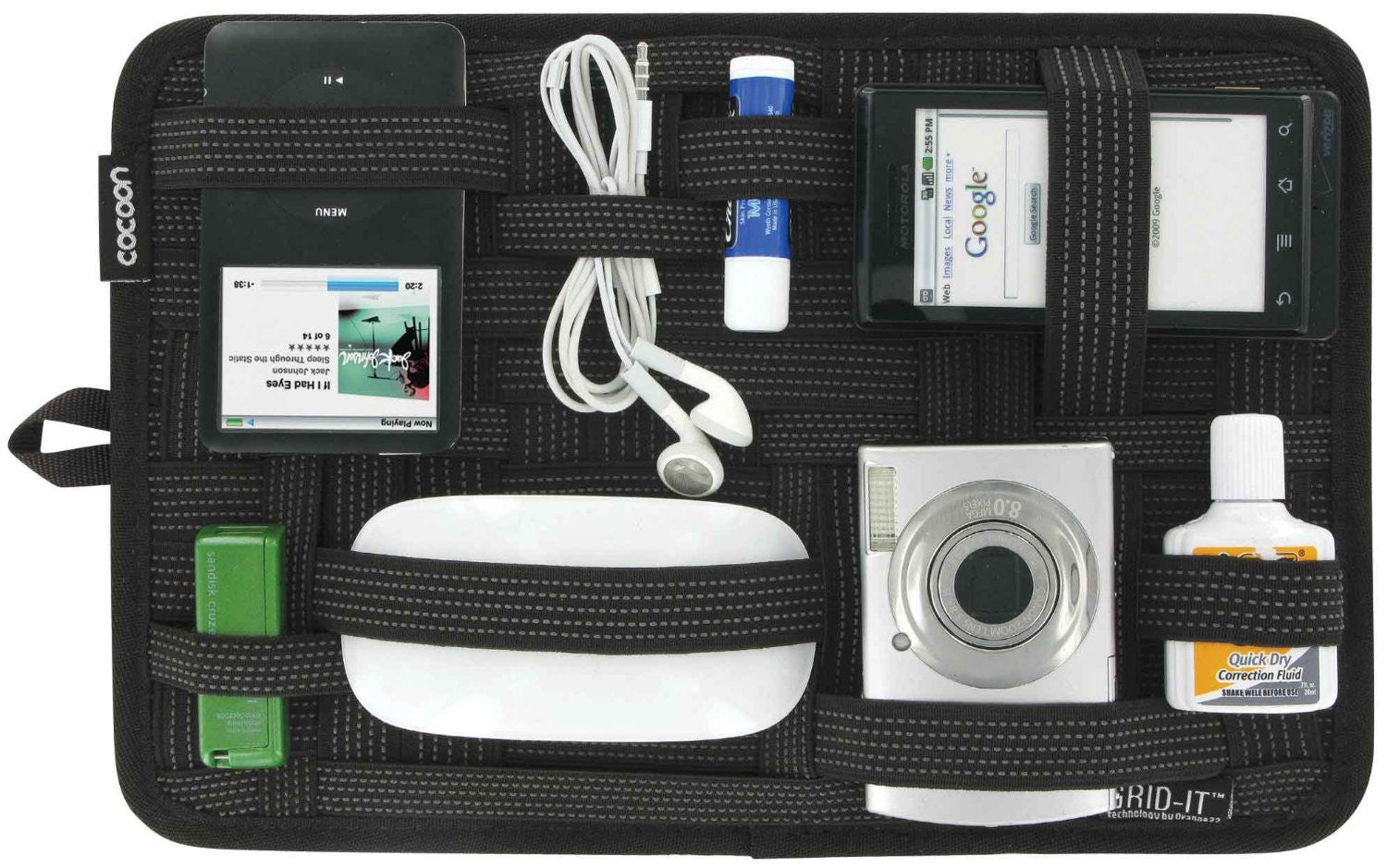 Grid IT 12 X 8 Organizer for Laptop Bag - Durable Cable & Accessory Storage Pouch - Perfect for Office, Travel, and Tech Organization