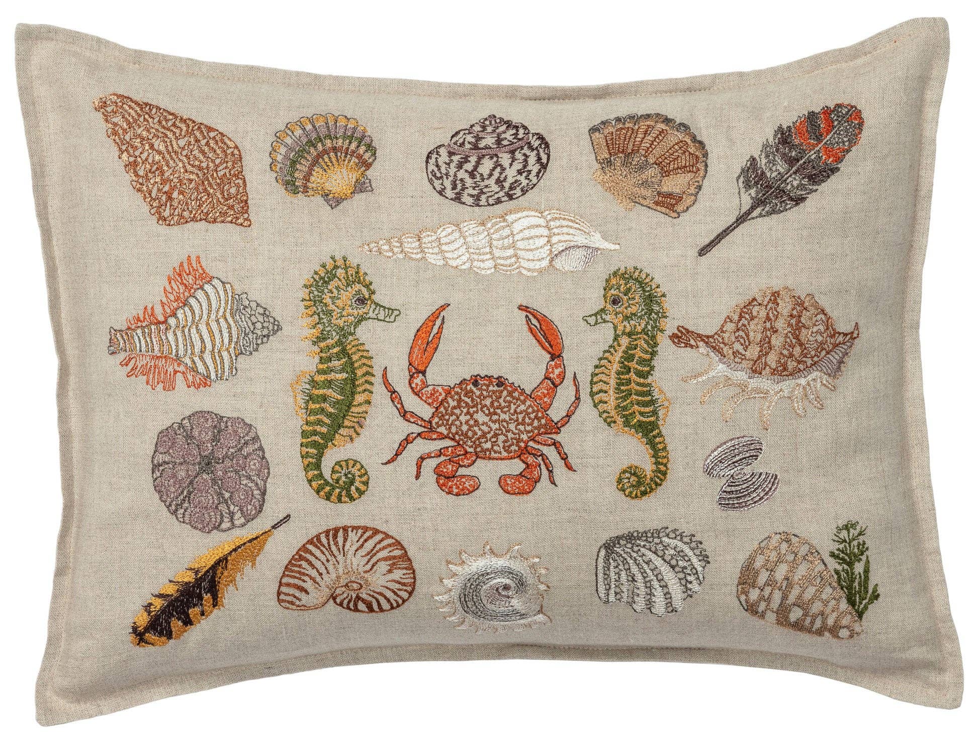 Coral & Tusk Beach Walk Pillow - Soft Decorative Throw Pillow for Coastal Home Decor, Beach House Living Room, Bedroom & Outdoor Patio