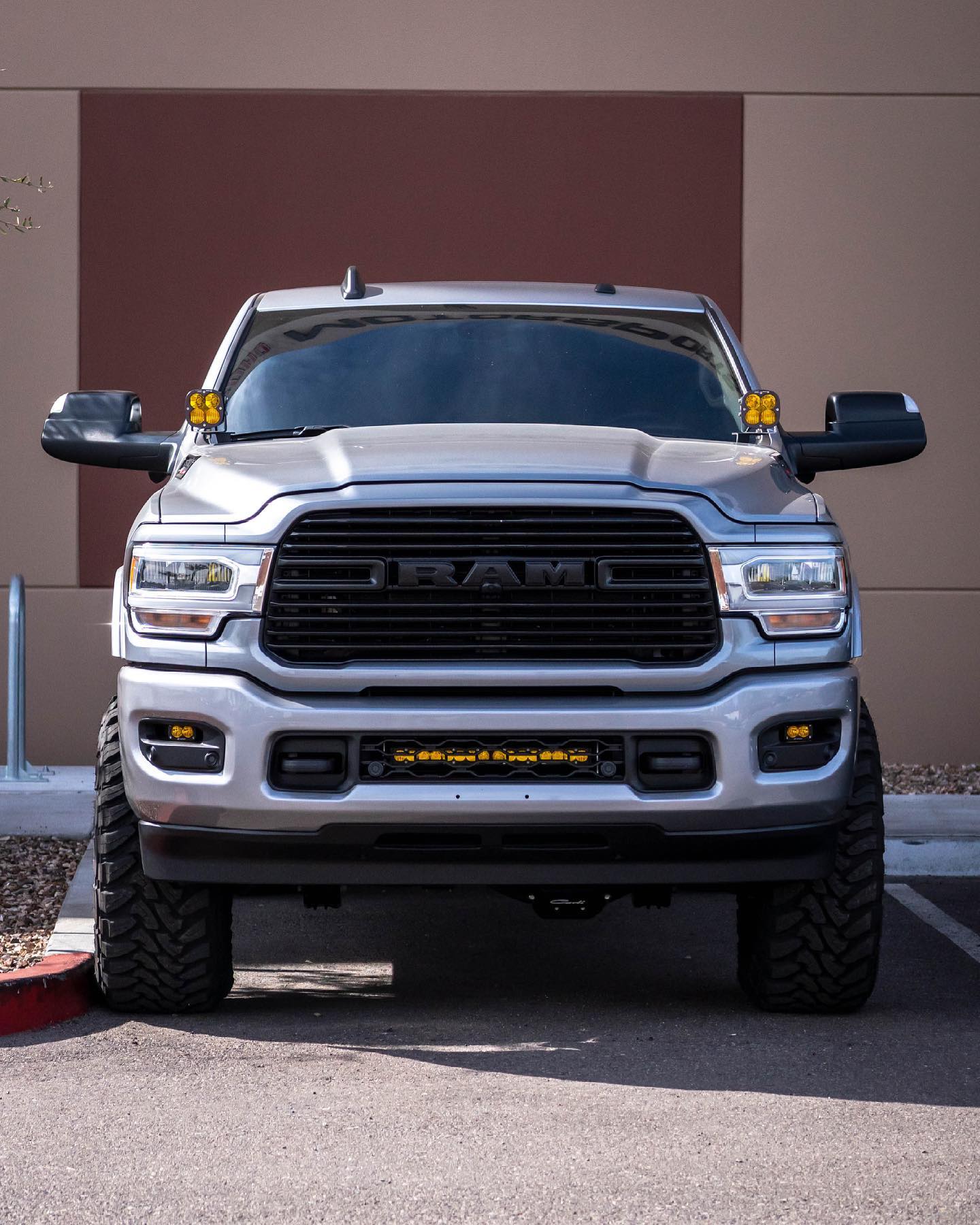 SDHQ Built A-Pillar Light Mounts for 2019-2025 Ram 2500/3500 Heavy Duty Trucks | Off-Road LED Light Brackets | Perfect for Night Driving & Off-Road Adventures