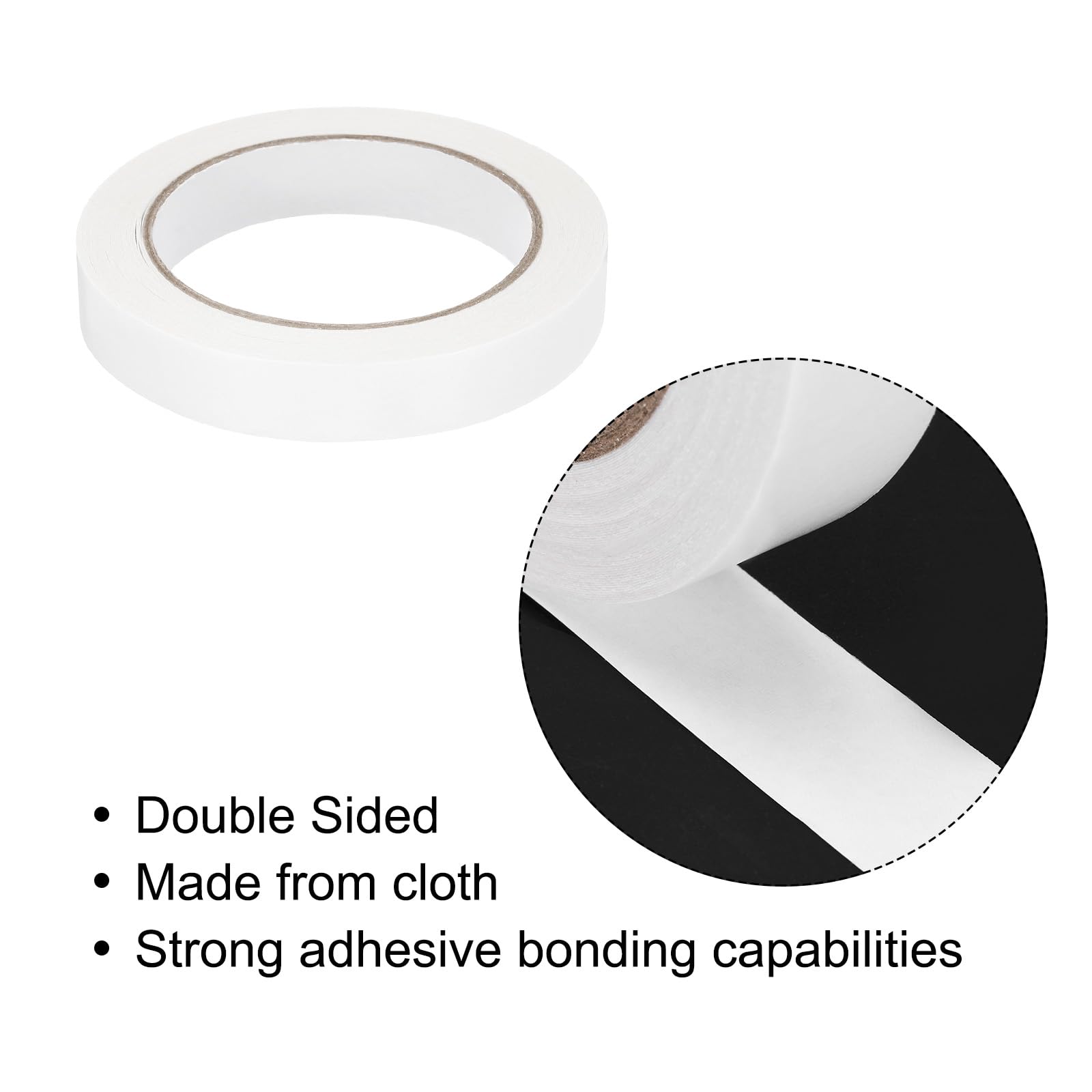 Meccanity Cloth Bookbinding Repair Tape Roll - 7/10 Inch x 20 Yards, 8 Mil Double Sided Adhesive for Cloth, Books & Document Restoration (1 Pack) - Perfect for Library Archives, Bookbinding Projects & Paper Conservation
