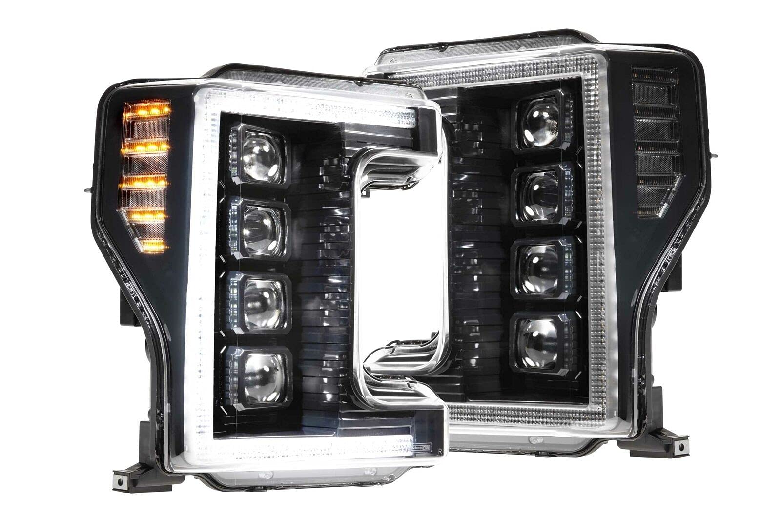 Morimoto XB LED Headlights for 2017-2019 Ford Super Duty - DOT Approved with White DRL & Sequential Turn Signals - Perfect for Off-Road & Night Driving