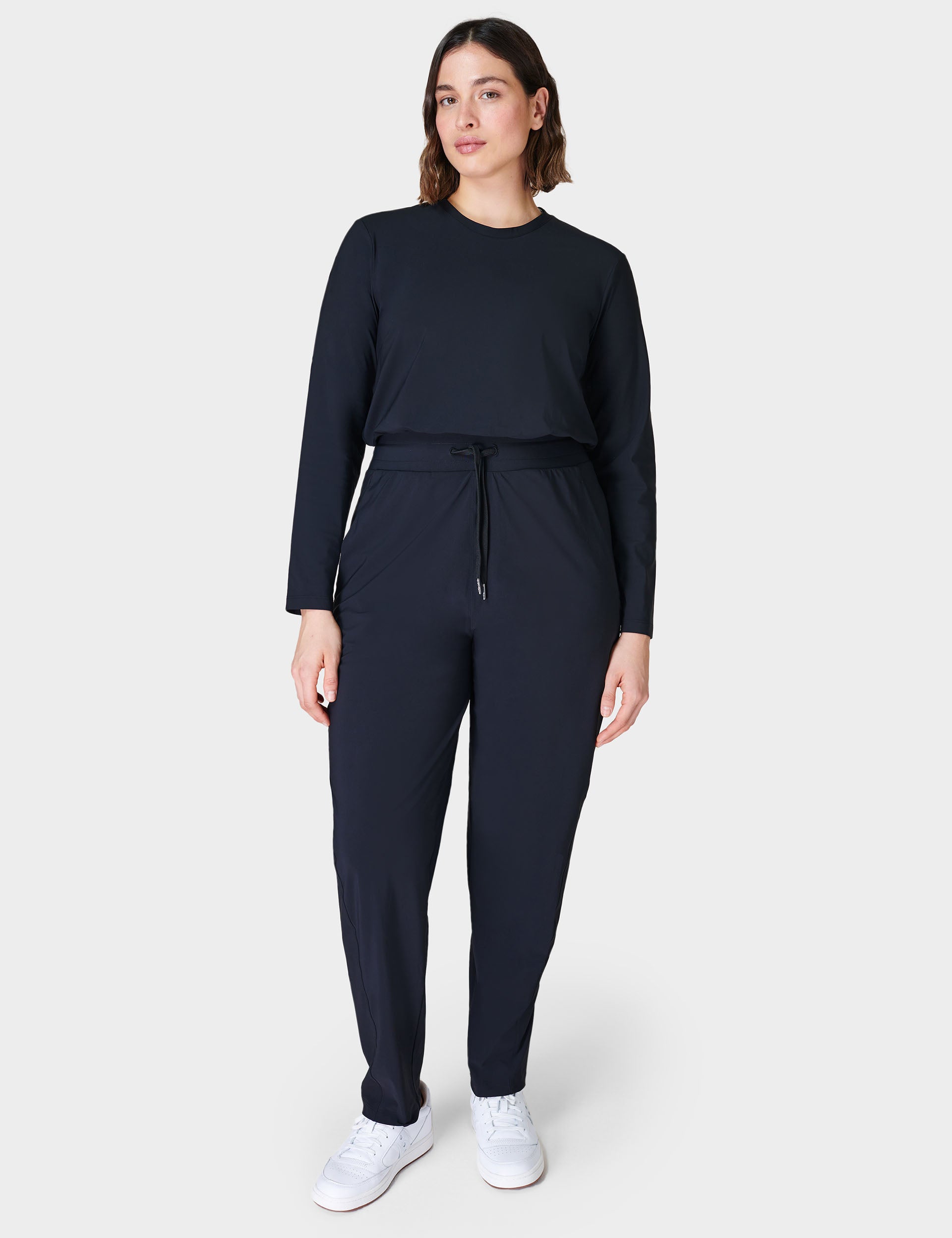 **Explorer Long Sleeve Jumpsuit for Women - Black | Outdoor Adventure & Casual Wear**