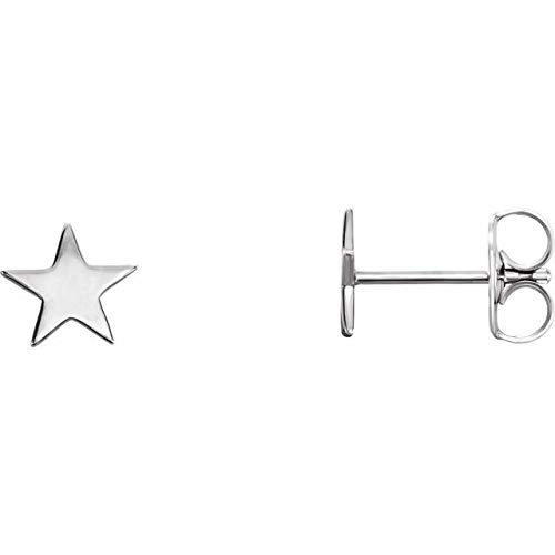 Platinum Star Earrings for Women - Elegant & Hypoallergenic Stud Earrings - Perfect for Parties, Weddings & Everyday Wear