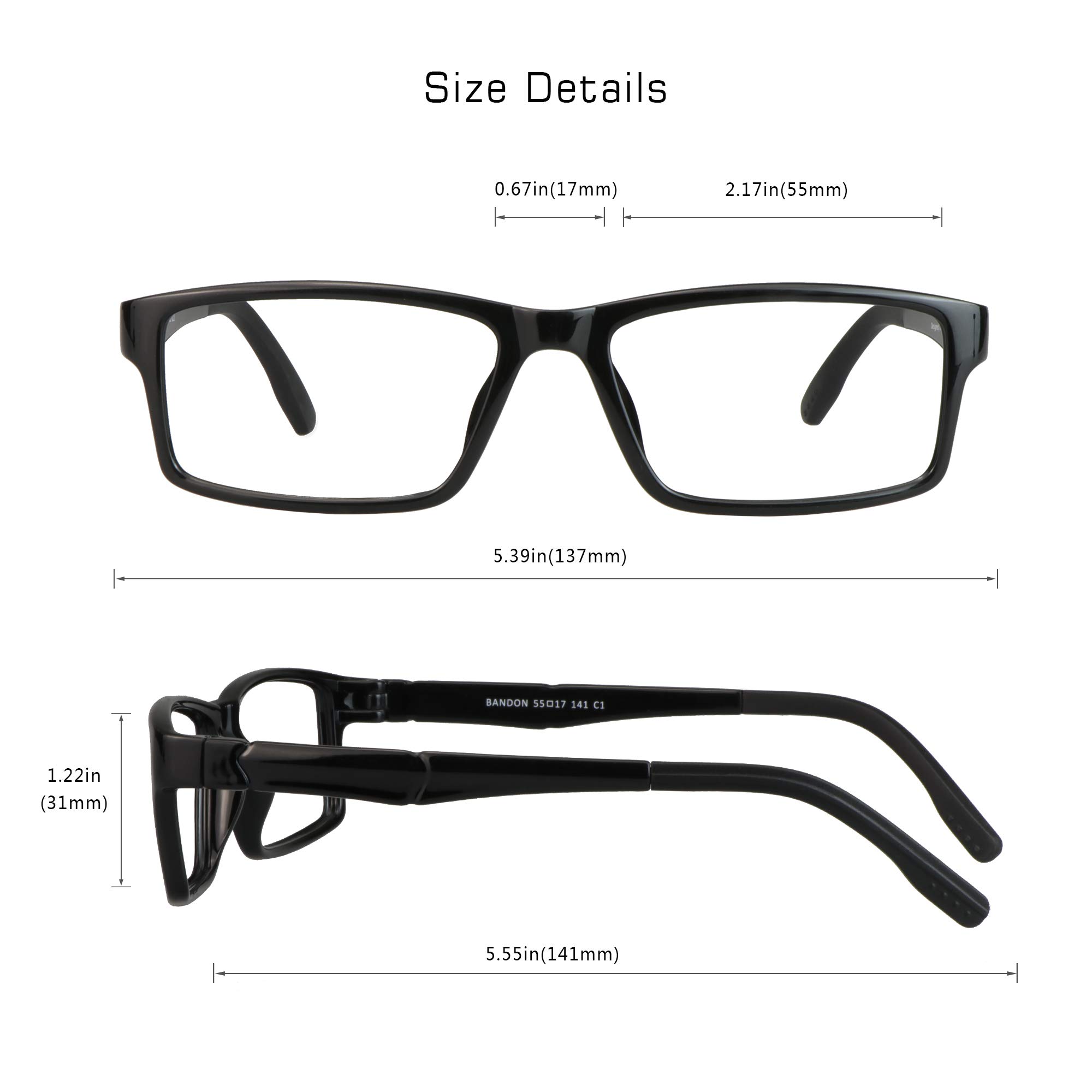 VisionGlobal Blue Light Blocking Glasses for Women & Men - Anti Eyestrain Computer Reading Glasses with UV Protection | Perfect for Office Work, Gaming & Screen Time