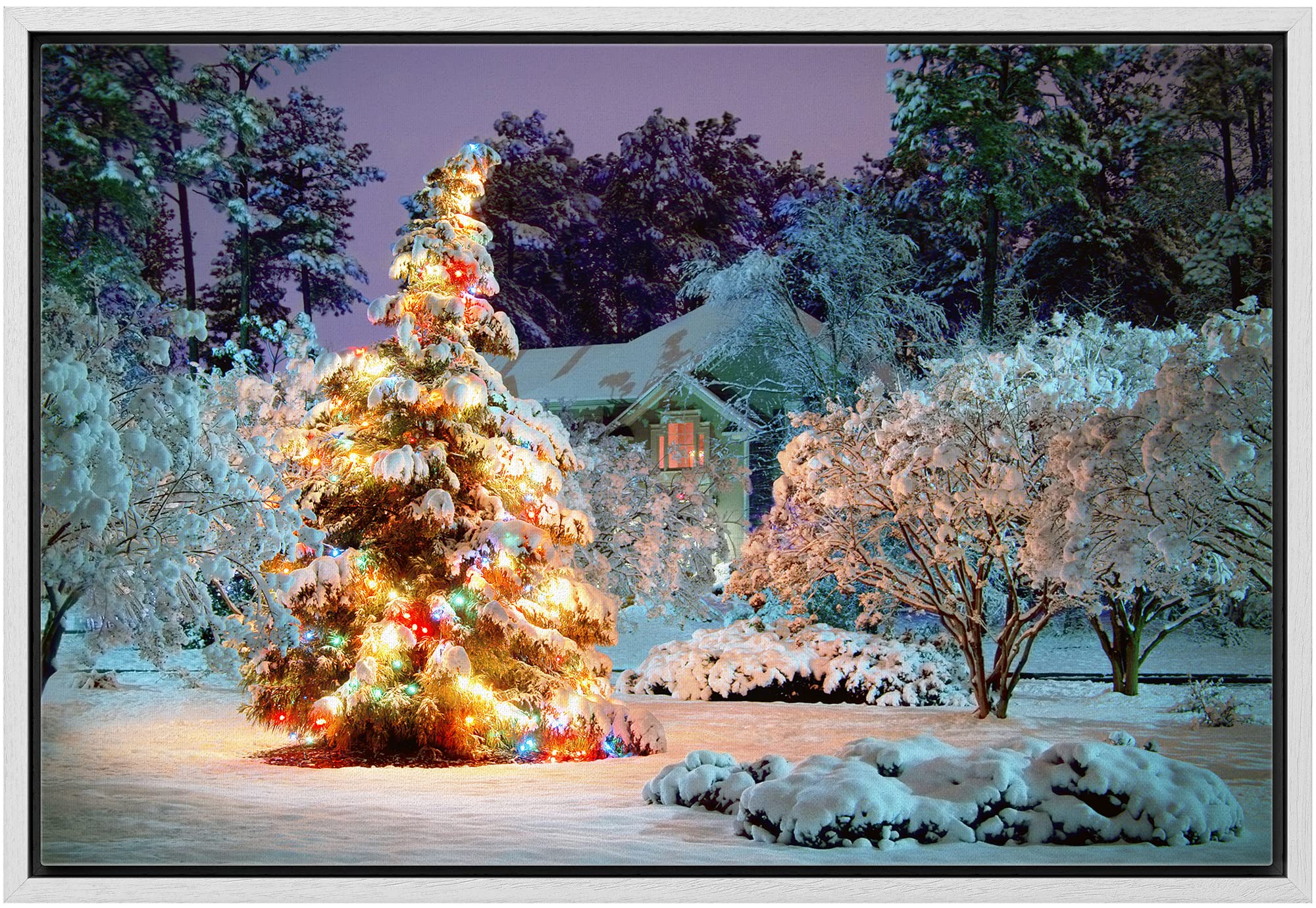 Wall26 Framed Canvas Wall Art - Merry Christmas Pictures, 16