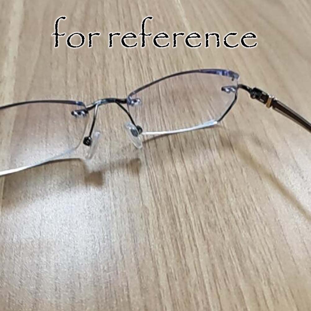 Black Metal Nose Bridge Replacement for Rimless & Reading Glasses - Eyewear Repair Solution
