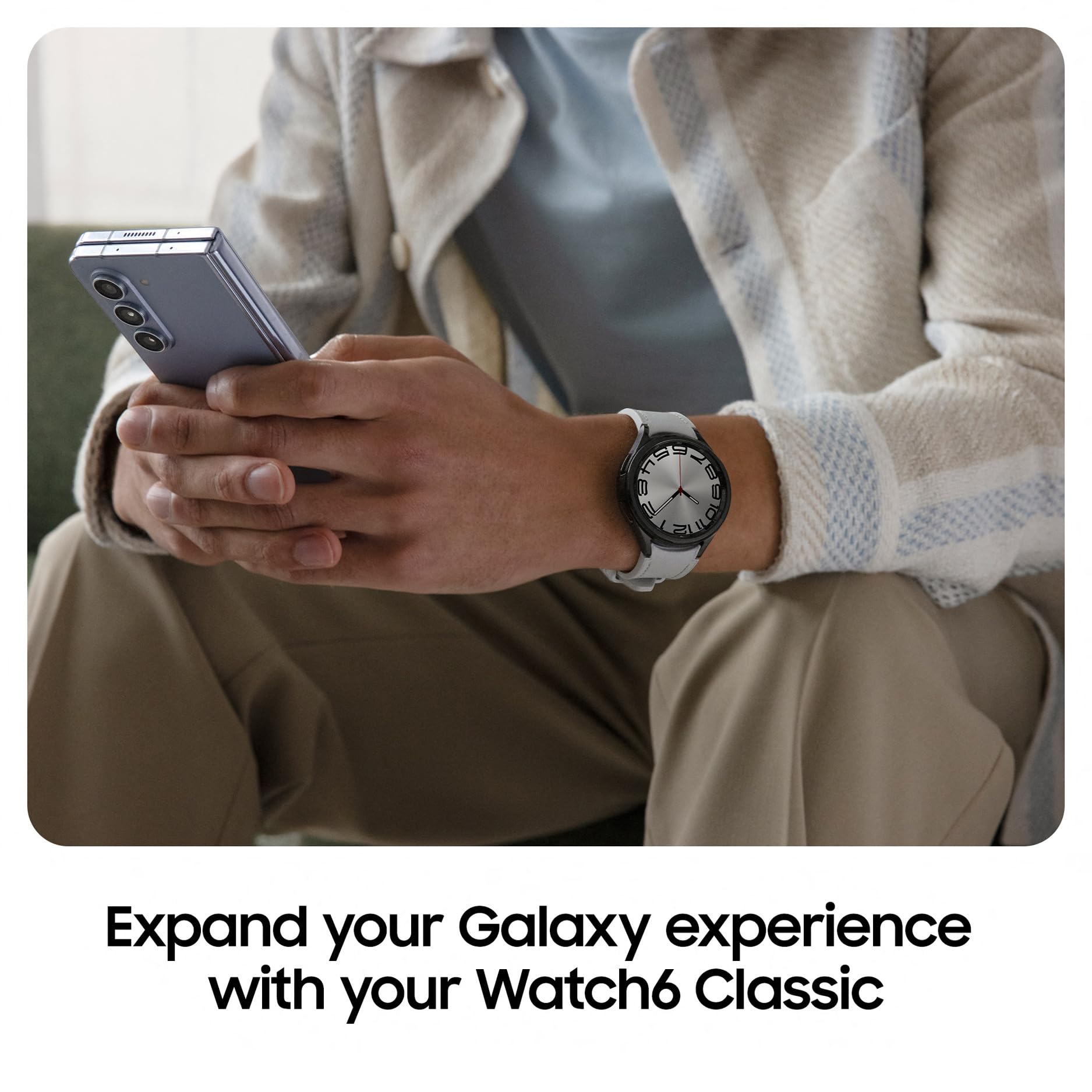 Samsung Galaxy Watch6 Classic 47mm LTE Smartwatch - Fitness Tracker, Heart Rate Monitor, Sleep Tracking, Black (UK Version) with 3-Year Warranty | Perfect for Workouts, Running & Daily Activity Tracking