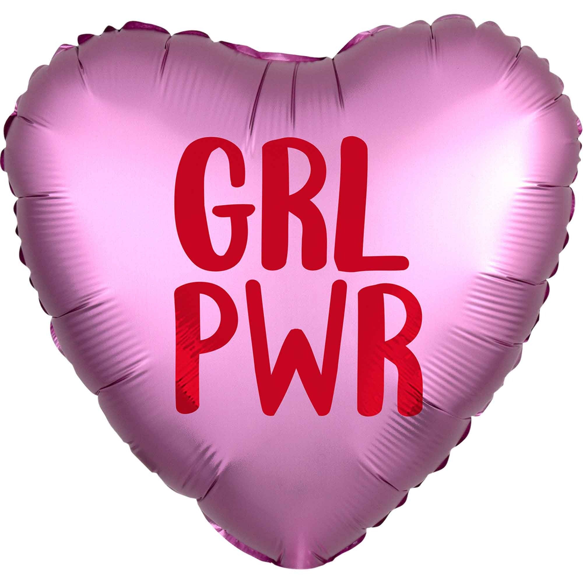 45cm Standard Satin XL Satin Infused Girl Power Balloon - Premium Party Decorations for Birthdays, Baby Showers & Gender Reveals - Perfect for Women's Events & Empowerment Celebrations