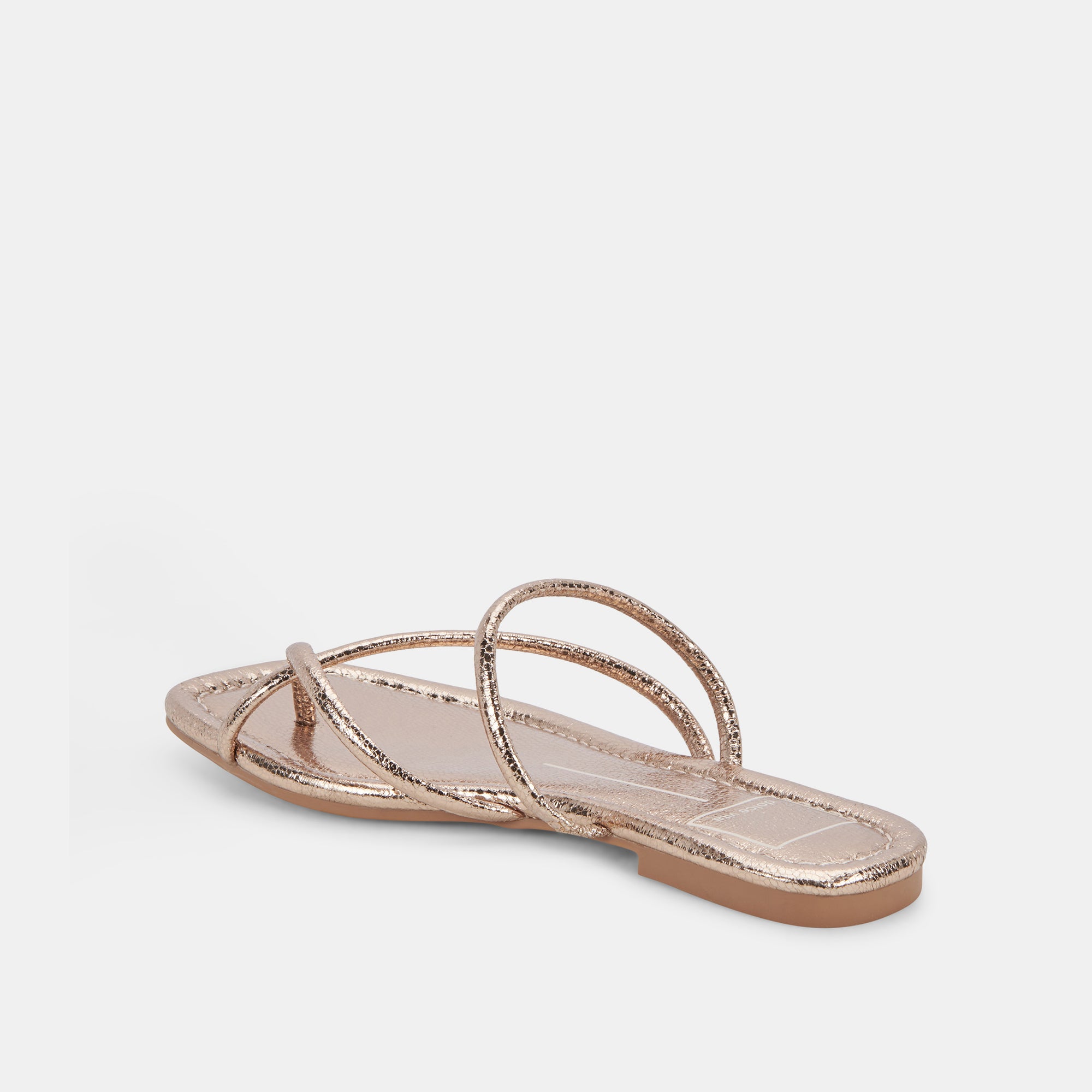 LEANNA Women's Dark Gold Crackled Leather Sandals - Comfortable Strappy Heels for Summer, Parties & Weddings