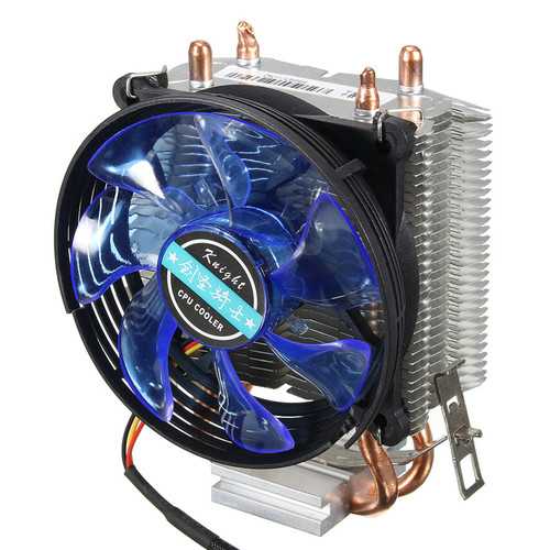 95mm LED Copper CPU Cooler - High Performance Cooling Fan & Heat Sink for Intel LGA775/1156/1155 & AMD AM2/AM2+ - Perfect for Gaming PCs & Workstation Builds