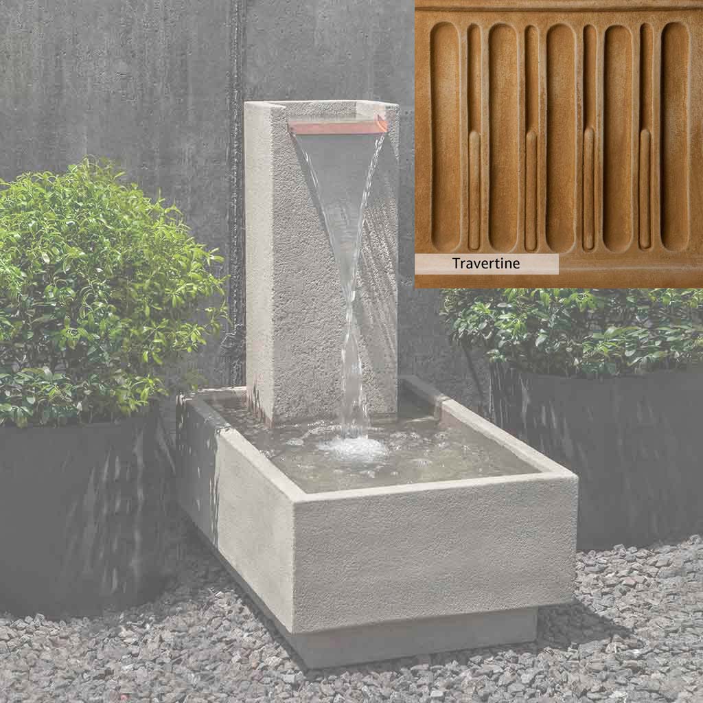 Campania International Falling Water Fountain IV - Outdoor Garden Waterfall Feature for Patio, Yard, and Landscape Decor