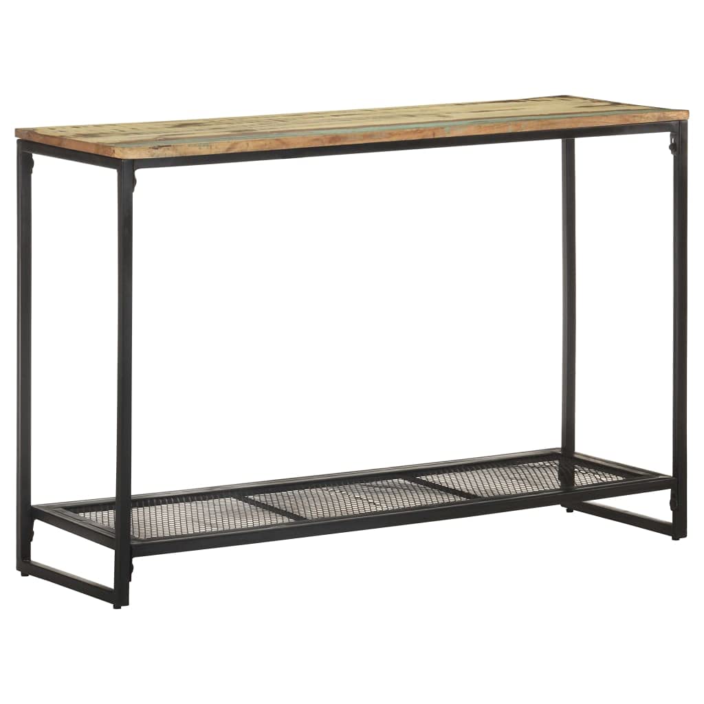 Industrial Style Console Table with Storage Shelf - 43.3