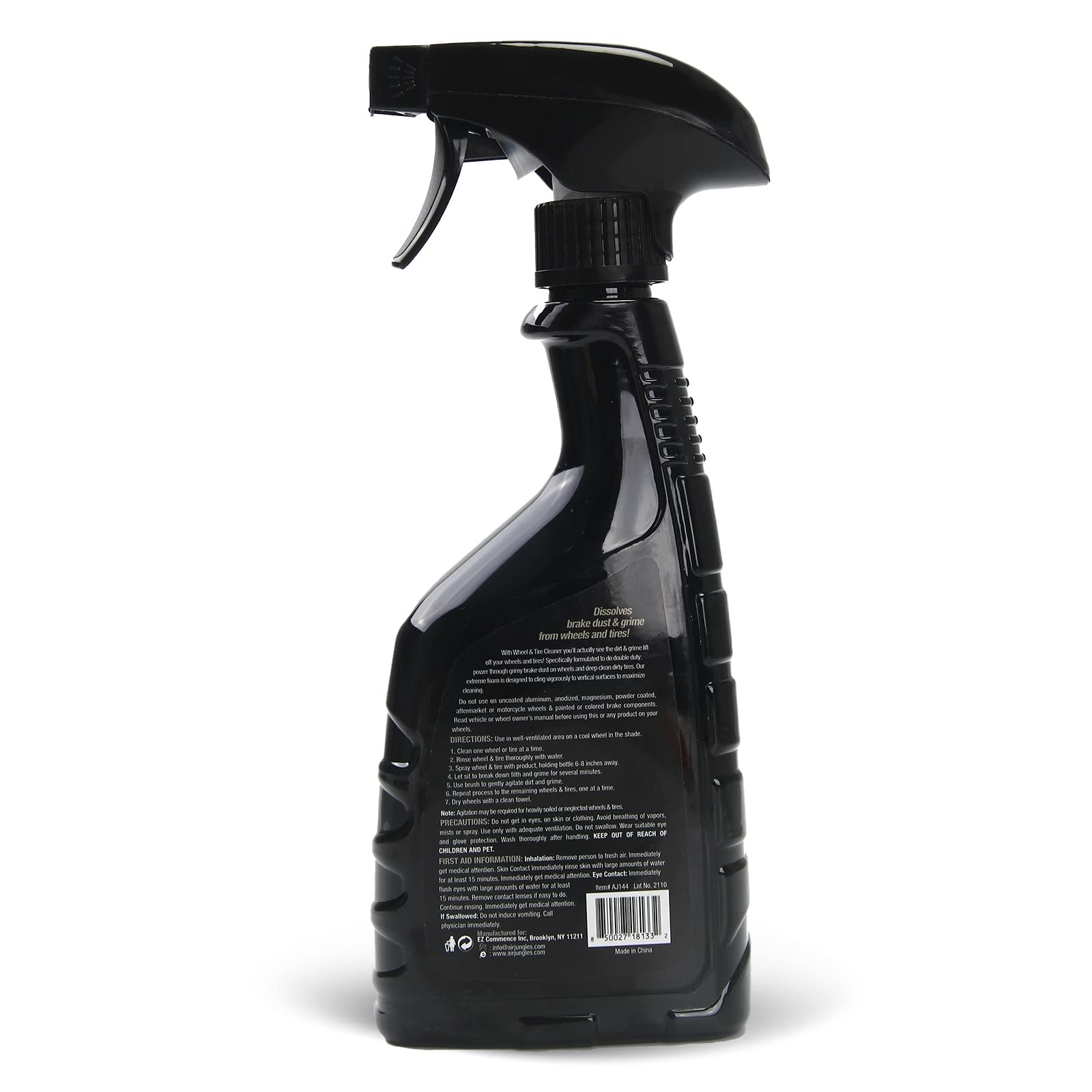 Air Jungles Car Wheel & Tire Cleaner 16.9 Fl Oz (2-Pack) - Acid-Free Brake Buster Wheel Cleaner for Aluminum & Chrome Rims - Safe for All Wheel Finishes - Perfect for Car Detailing, Auto Shops & DIY Cleaning