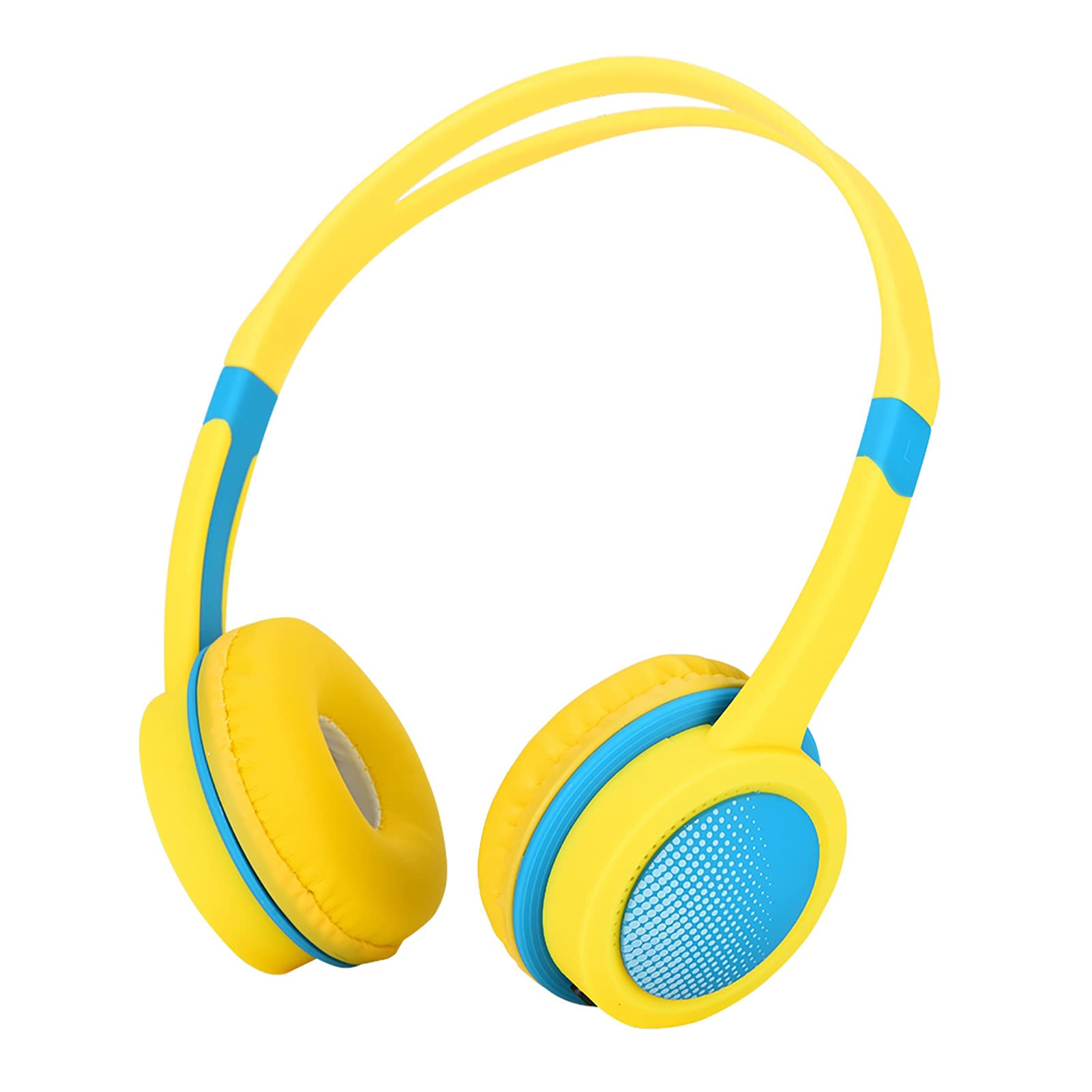 Kids Headphones with 85dB Volume Limit - Wired Over-Ear Noise Canceling Headphones for Children, Hearing Protection & Safe Listening (Yellow) - Perfect for School, Travel, and Home Learning
