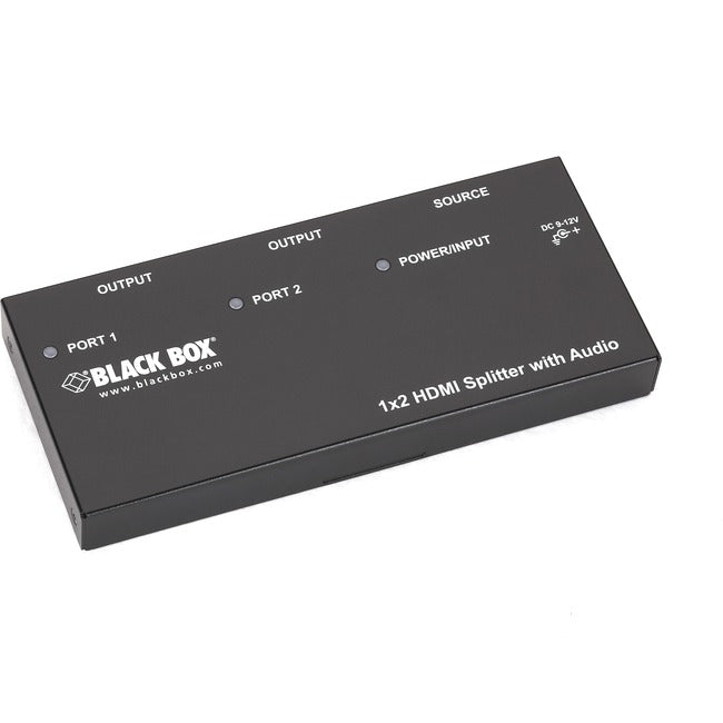 1x2 HDMI Splitter with Audio - 4K 60Hz HDMI 2.0 Signal Duplicator for Dual Monitor Setup | Perfect for Home Theater, Gaming, and Conference Room Displays