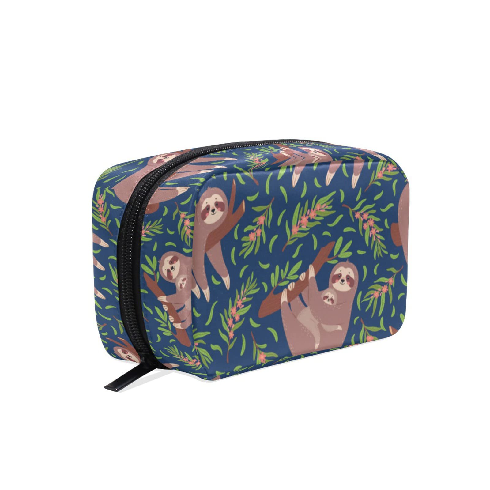 Cute Sloth Travel Makeup Bag for Women - Portable Cosmetic Pouch for Purse & Gifts