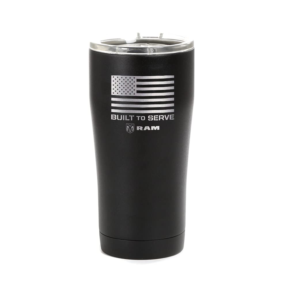 Ram Trucks Built To Serve Laser Engraved SIC Tumbler - Durable & Stylish for Outdoor Adventures, Office Use & Daily Commutes