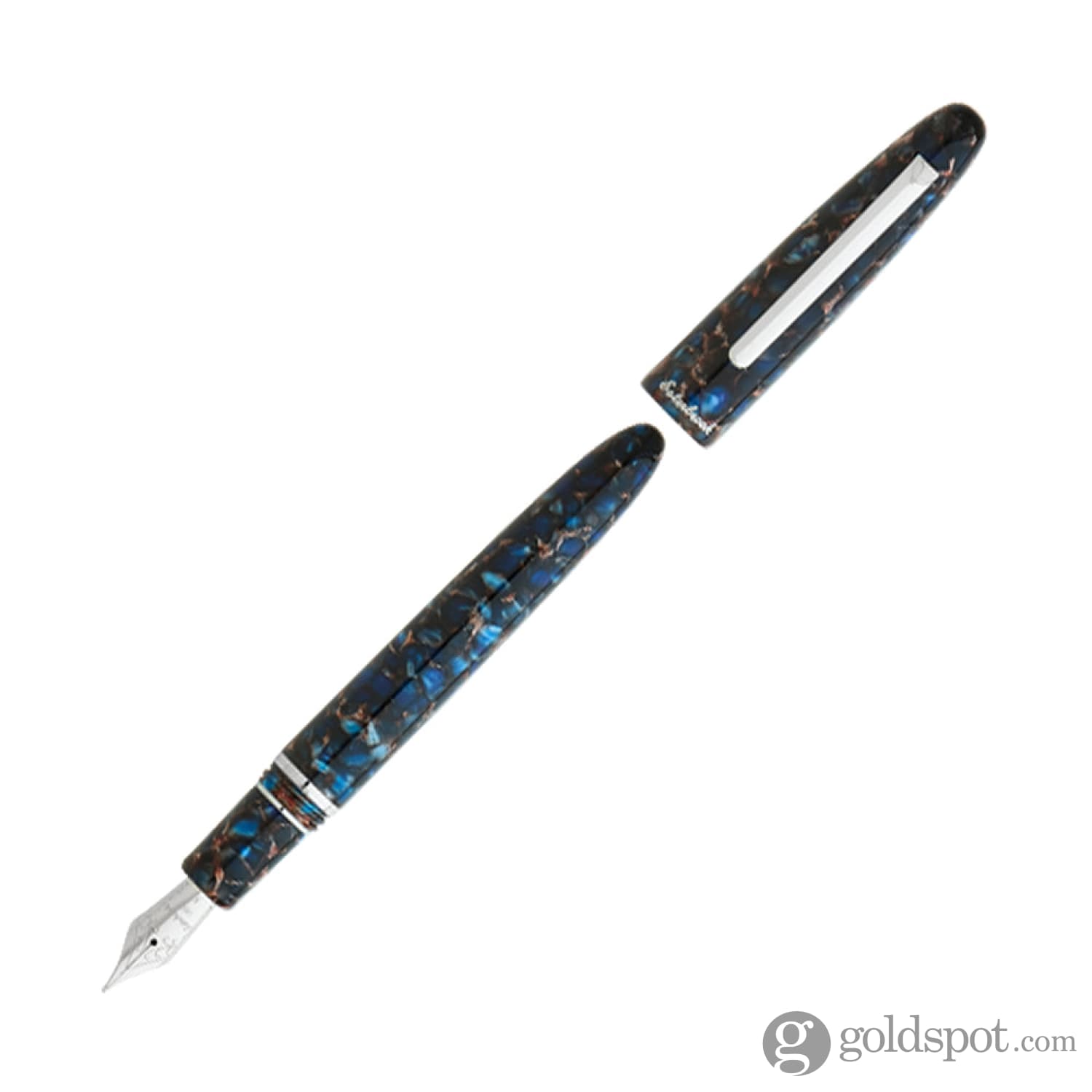 Esterbrook Estie Oversize Fountain Pen - Nouveau Blue Ink | Premium Writing Instrument for Calligraphy, Journaling & Gifts