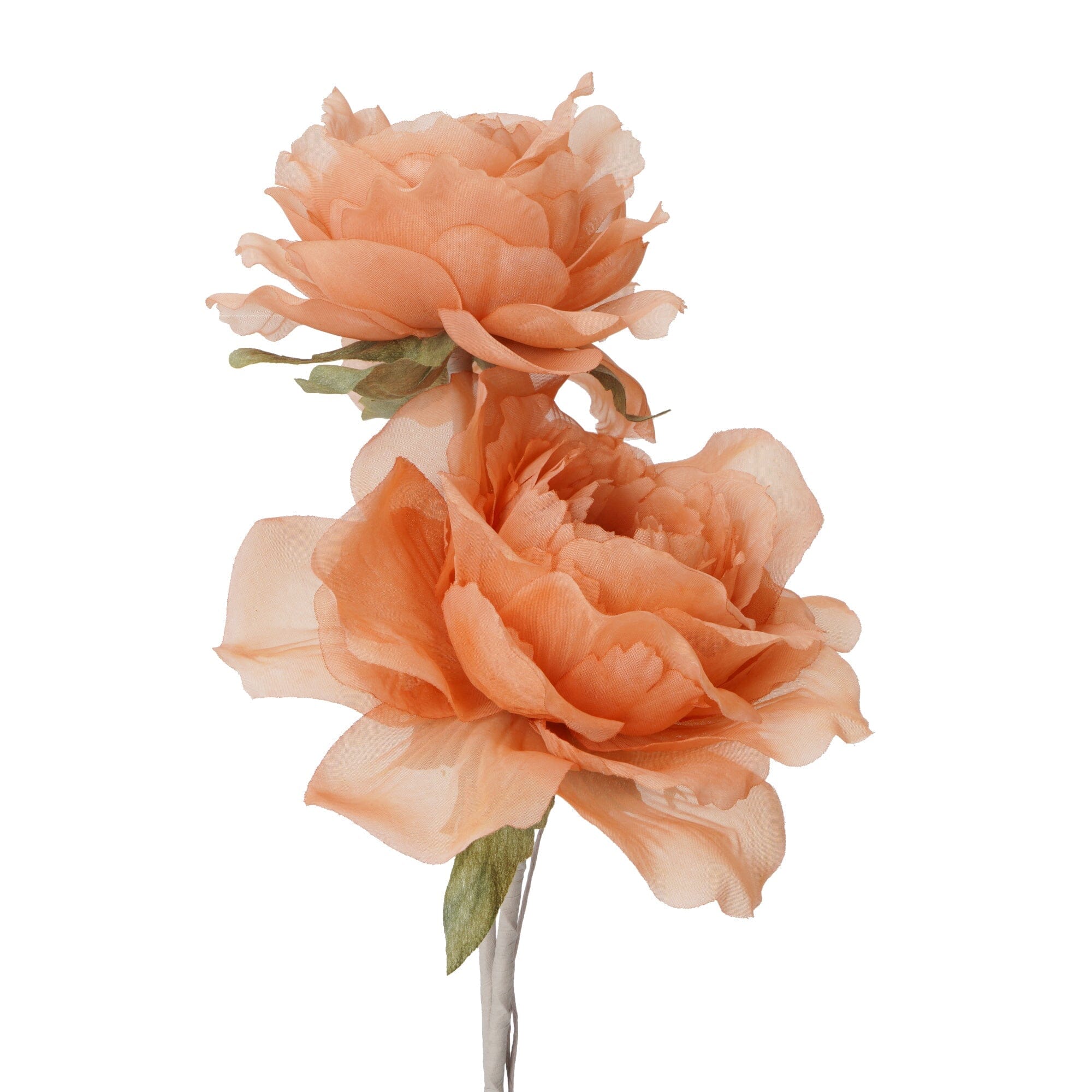 Artificial Flower Sheer Rose Orange - Elegant Home Decor for Weddings, Parties & DIY Crafts