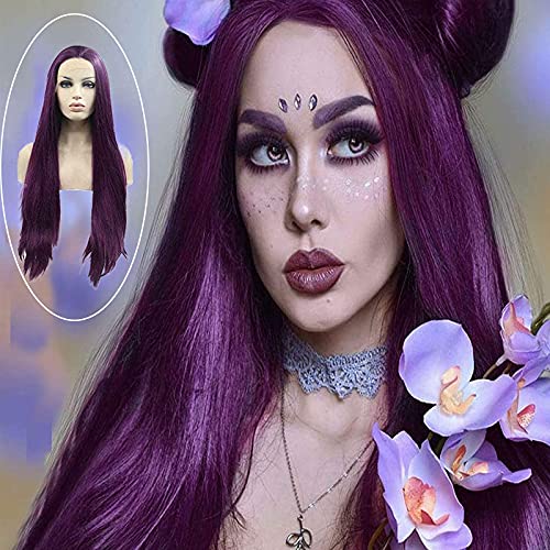 Dark Purple Wigs for Women