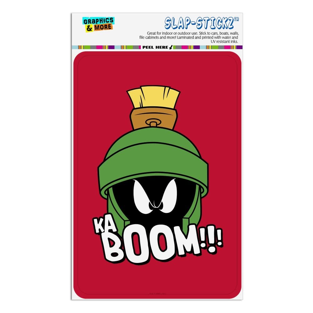 Looney Tunes Marvin The Martian Kaboom Wall Sign - Funny Cartoon Home & Office Decor for Fans - Perfect for Bedroom, Game Room or Workplace