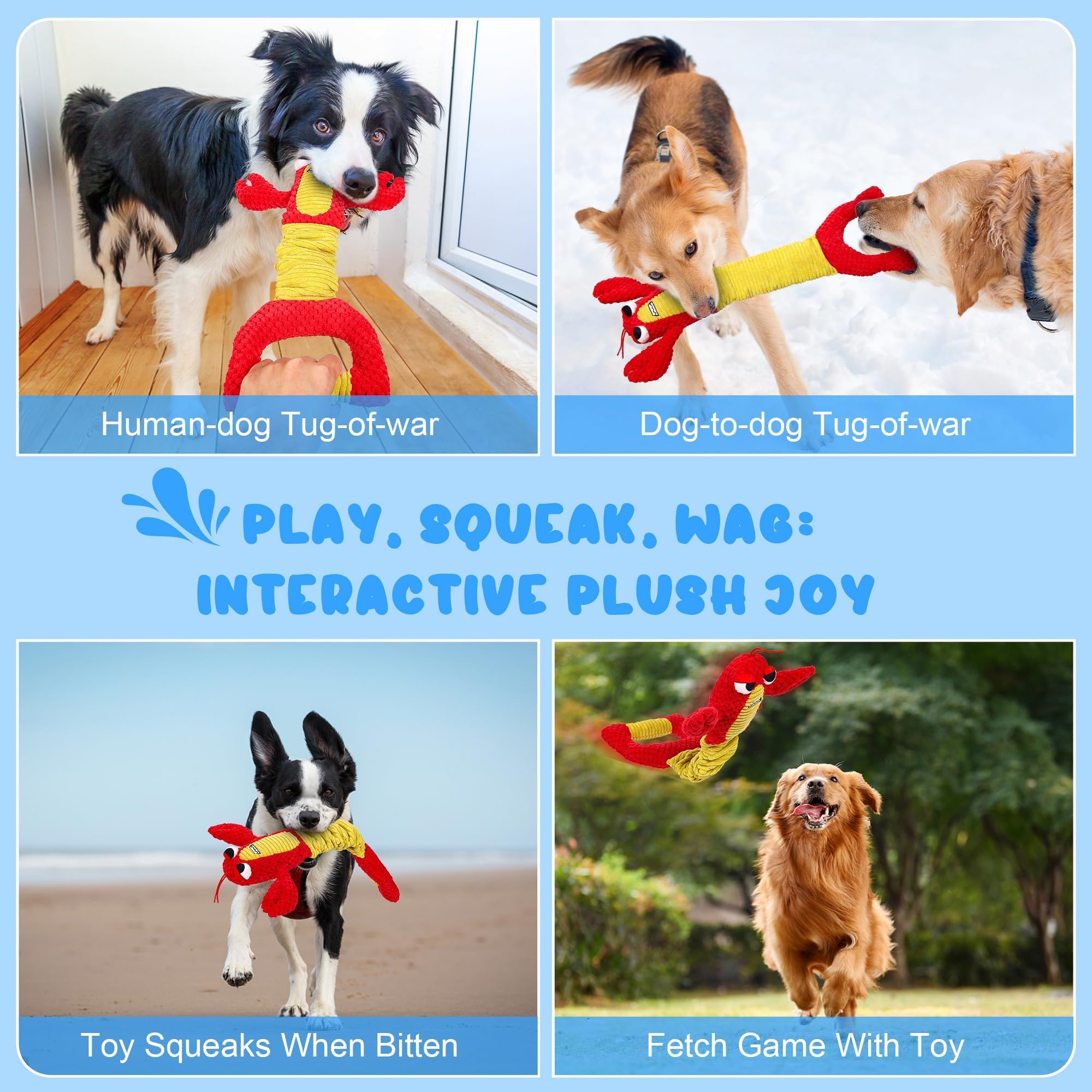 IOKHEIRA Indestructible Dog Toys for Aggressive Chewers - Ultra Durable Chew Toys for Large Dogs & Big Breeds, Lamb Chop Design (Red) - Perfect for Playtime, Training & Anxiety Relief
