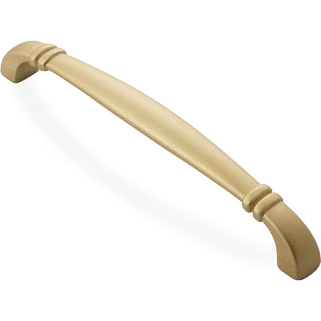Castella Century Handle - Matt Brushed Brass Cabinet Pull - Vintage Style Drawer Handles for Kitchen & Bathroom - Perfect for Home Renovation and Furniture Upgrade