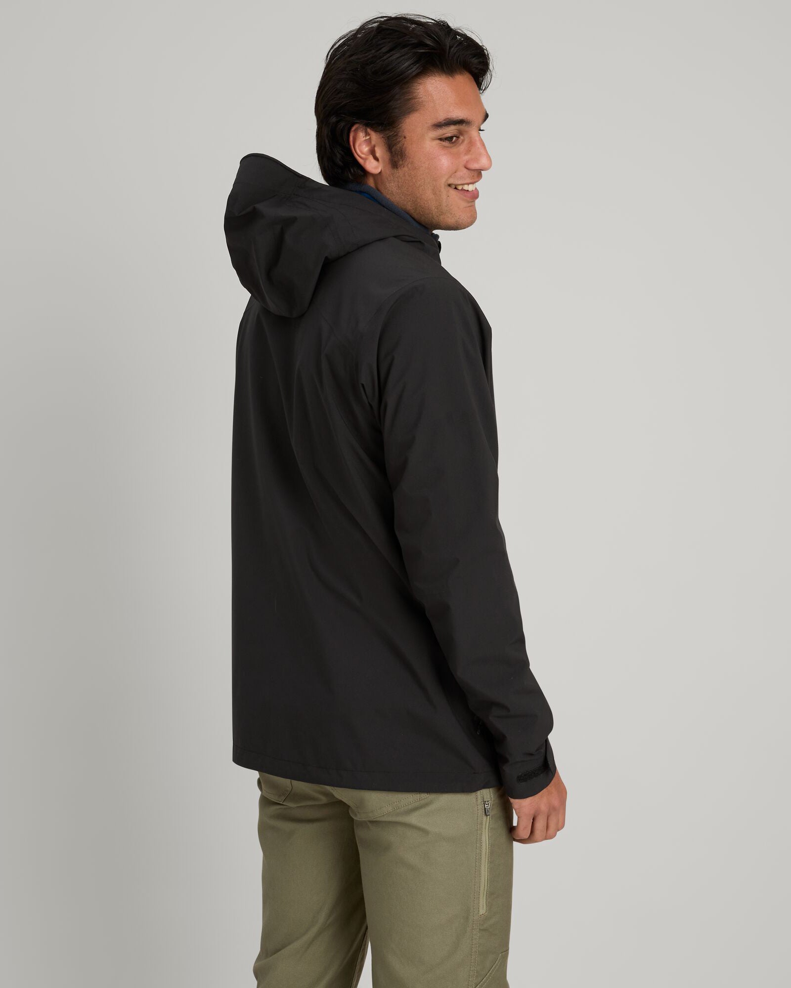 Men's Waterproof Trailhead Stretch 2.5 Layer Rain Jacket - Black Stingray Color for Hiking & Outdoor Adventures