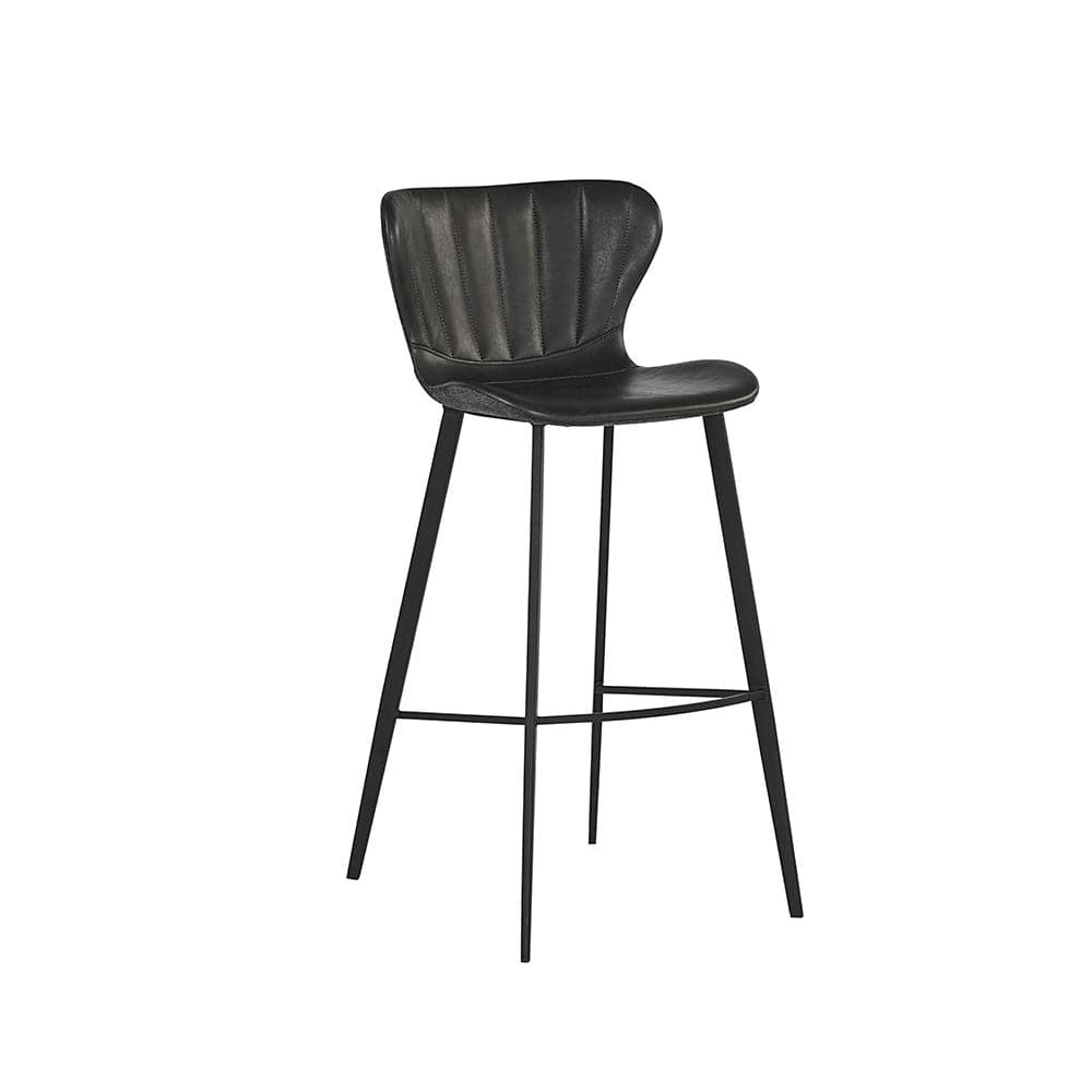Arabella Bar & Counter Stool - Bravo Portabella & Polo Club Kohl Grey - Perfect for Kitchen Islands, Breakfast Bars & Home Decor
