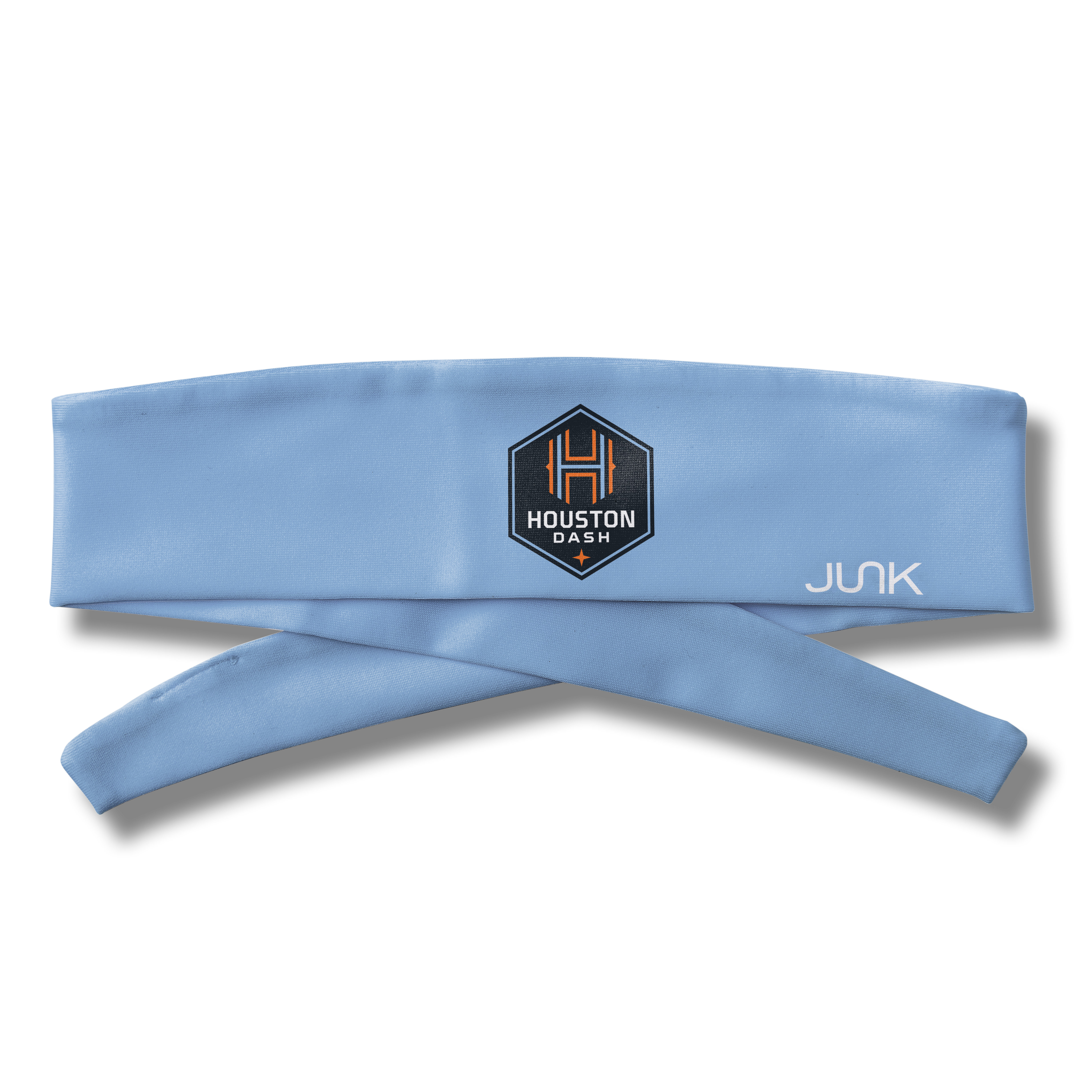 Houston Dash Logo Blue Flex Tie Headband - Adjustable Sports Headband for Women & Girls - Perfect for Soccer, Running, Workouts & Active Lifestyle