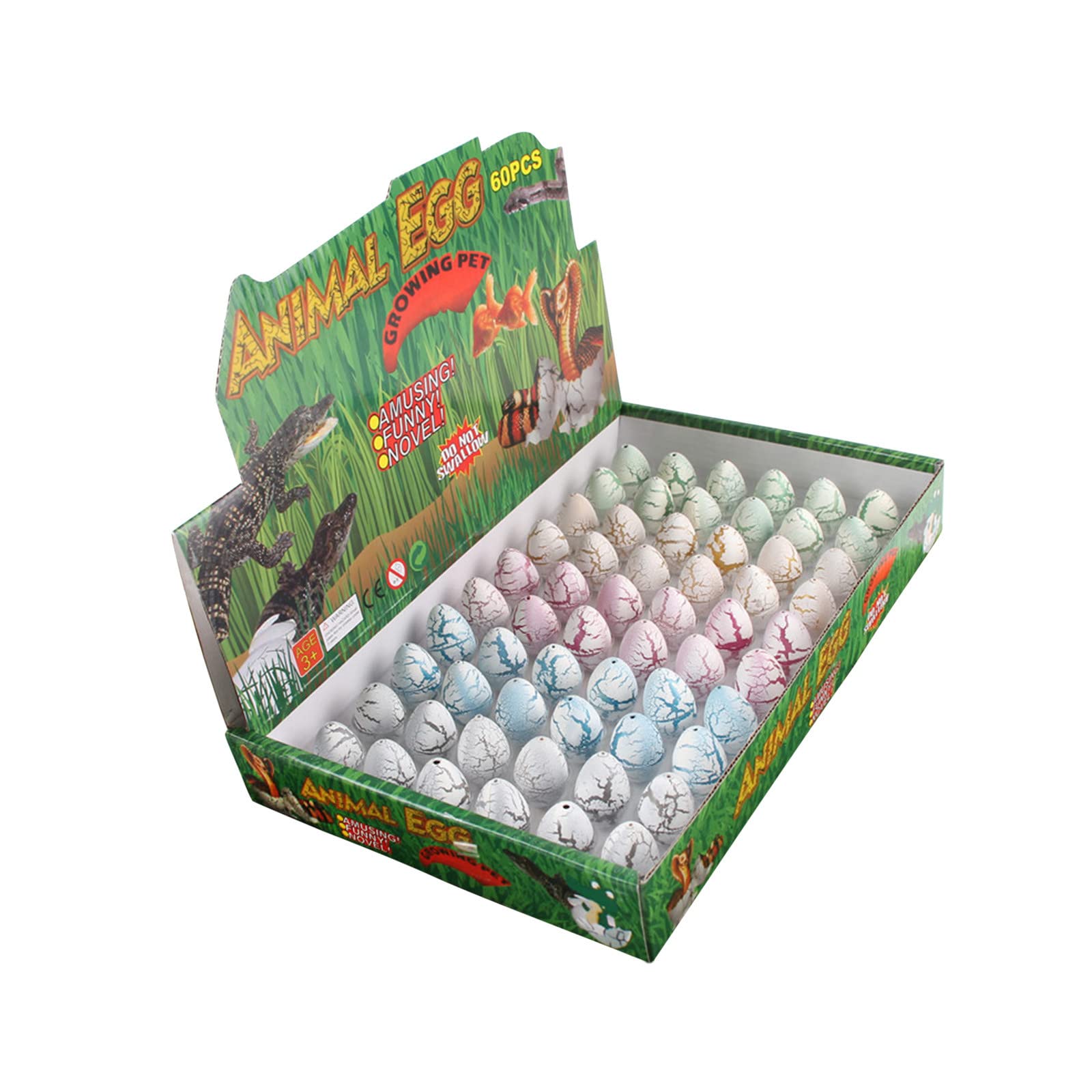Hatching Growing Dinosaur Toy - STEM Educational Science Kit for Kids - Small Black Cracked Egg with Deformable Dinosaur - Perfect for Birthday Gifts, Classroom Activities & Science Experiments