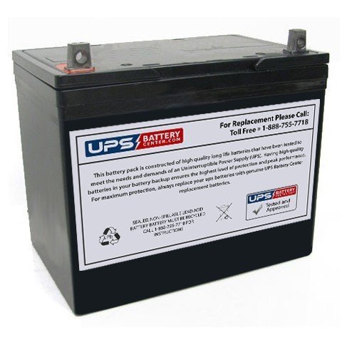 GPS12-50 12V 55Ah SLA Replacement Battery with NB Terminal - Compatible with Power Wheels, Scooters & Emergency Backup Systems