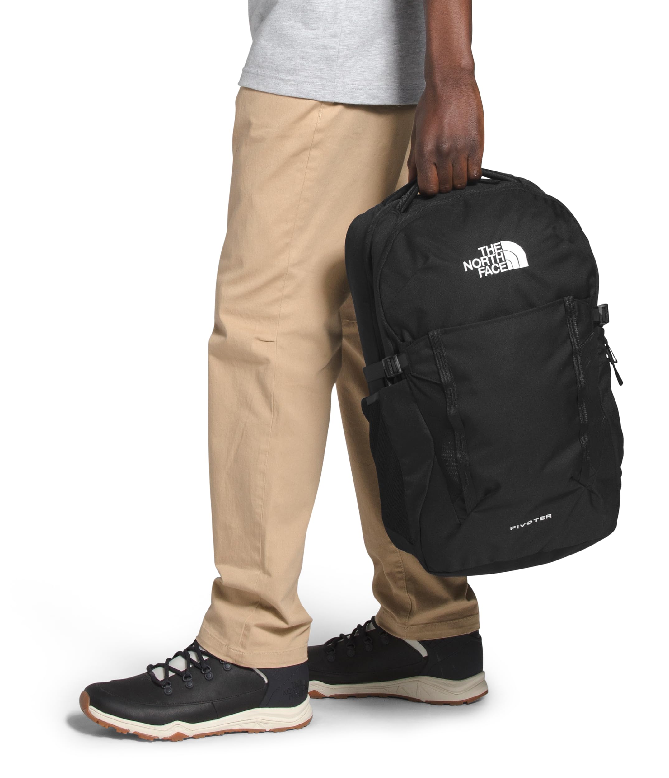 **THE NORTH FACE Pivoter Everyday Laptop Backpack - Durable TNF Black Backpack for Work, School & Travel - One Size Fits All**