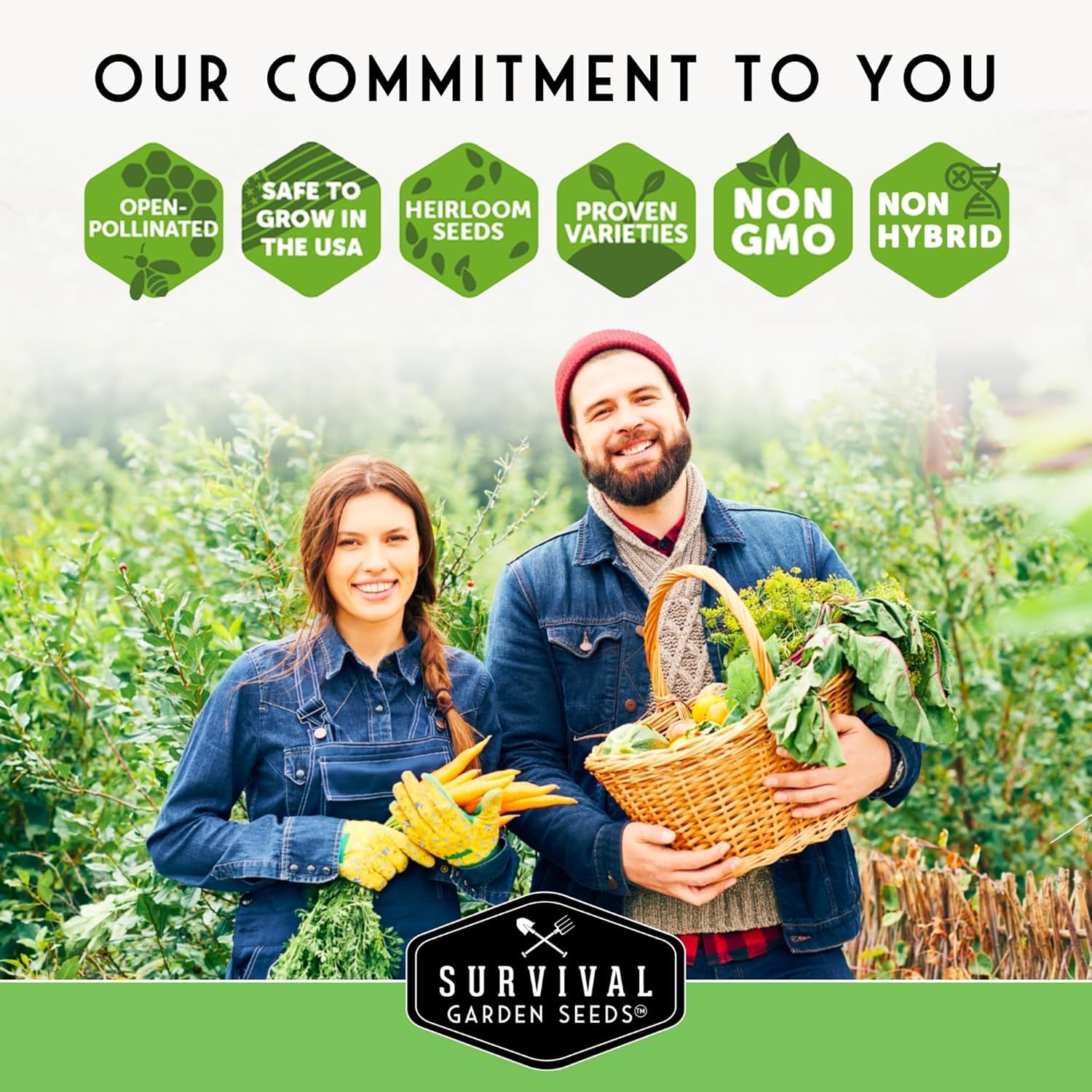 Survival Garden Seeds 4 Pepper Collection - Jalapeño, Cubanelle, California Wonder & Serrano Non-GMO Heirloom Seeds for Planting | Sweet & Hot Pepper Varieties | Perfect for Home Gardens, Canning & Spicy Cooking