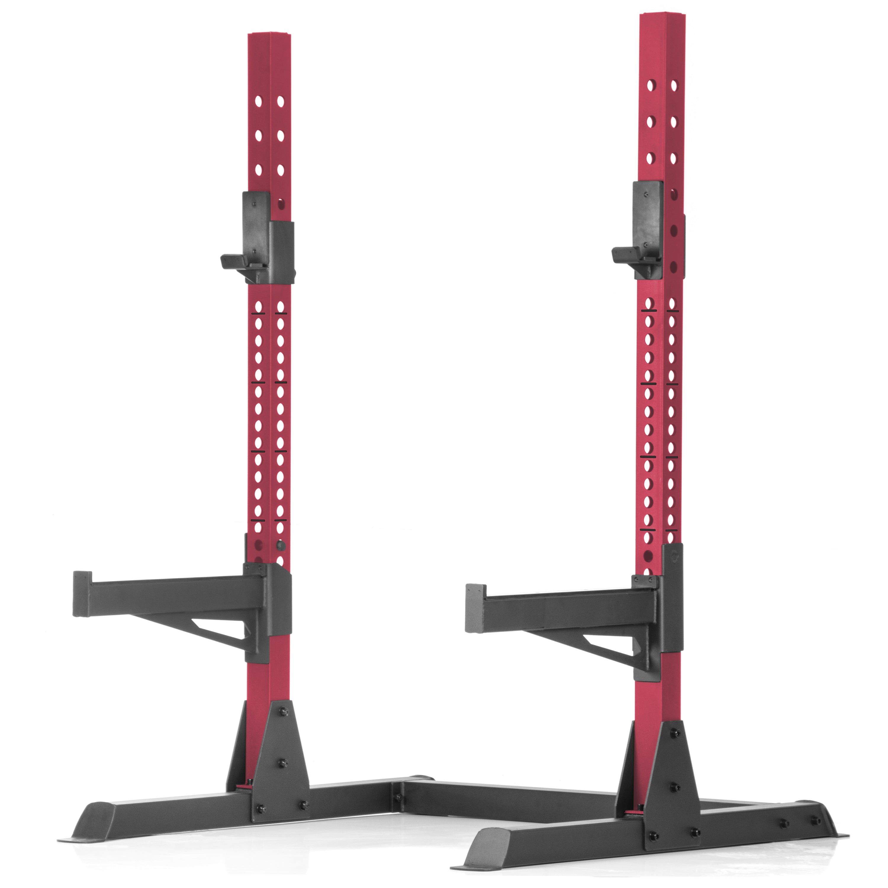 Adjustable Squat Rack with Bench Press & Safety Spotters - Home Gym Strength Training Equipment for Weightlifting & Powerlifting Workouts