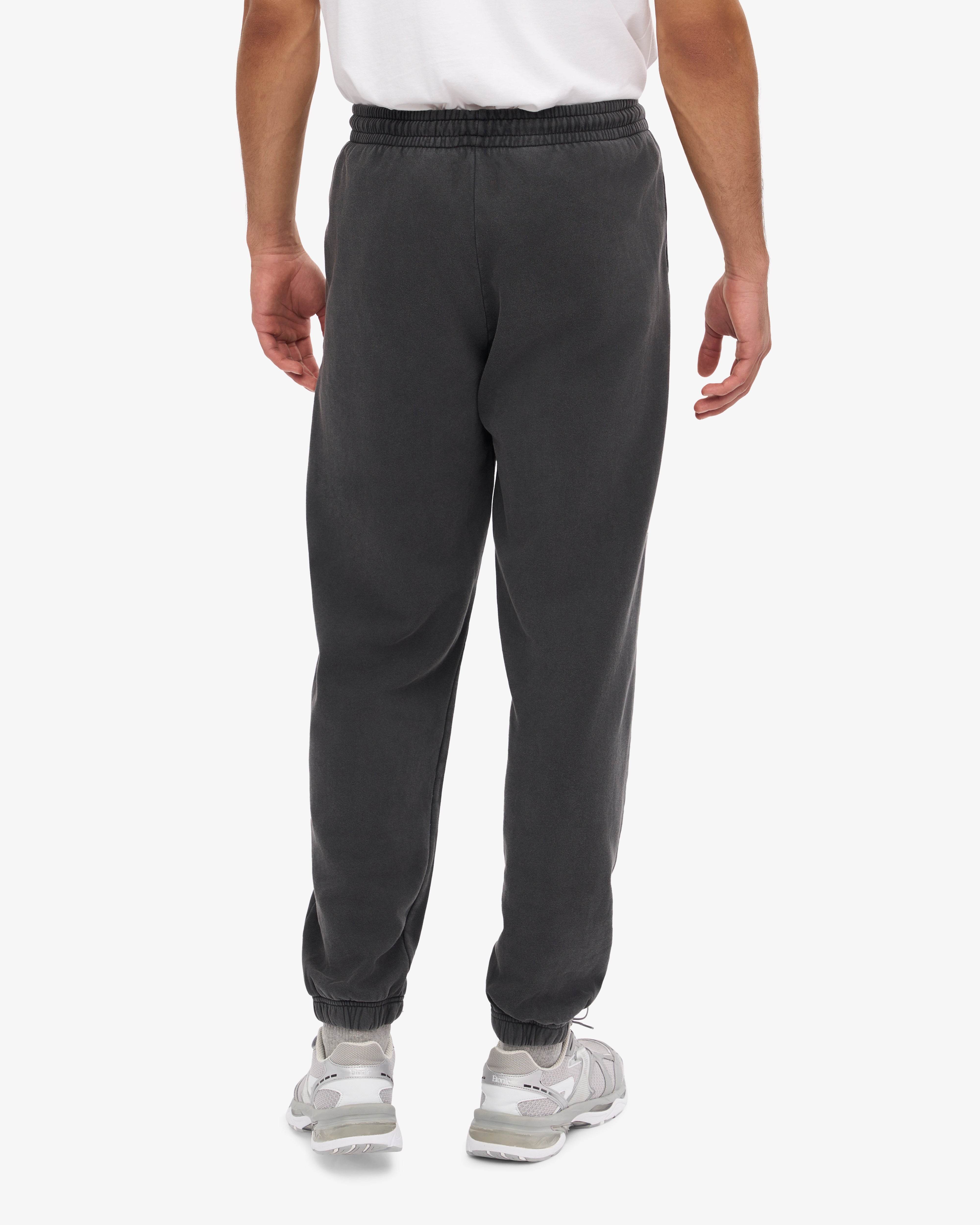 Organic Cotton Sweatpants for Women & Men - Faded Black | Comfortable Lounge Pants for Yoga, Running & Home Wear