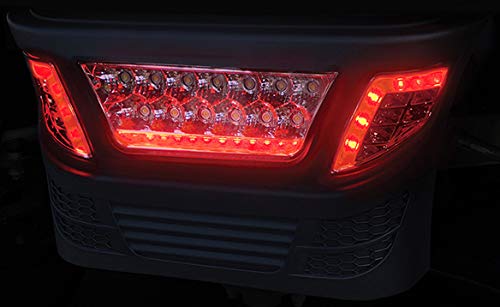 RHOX Golf Cart LED Light Bar Bumper Kit for Club Car Precedent with Accent Lights - Off-Road Lighting Upgrade for Night Driving & Trail Adventures