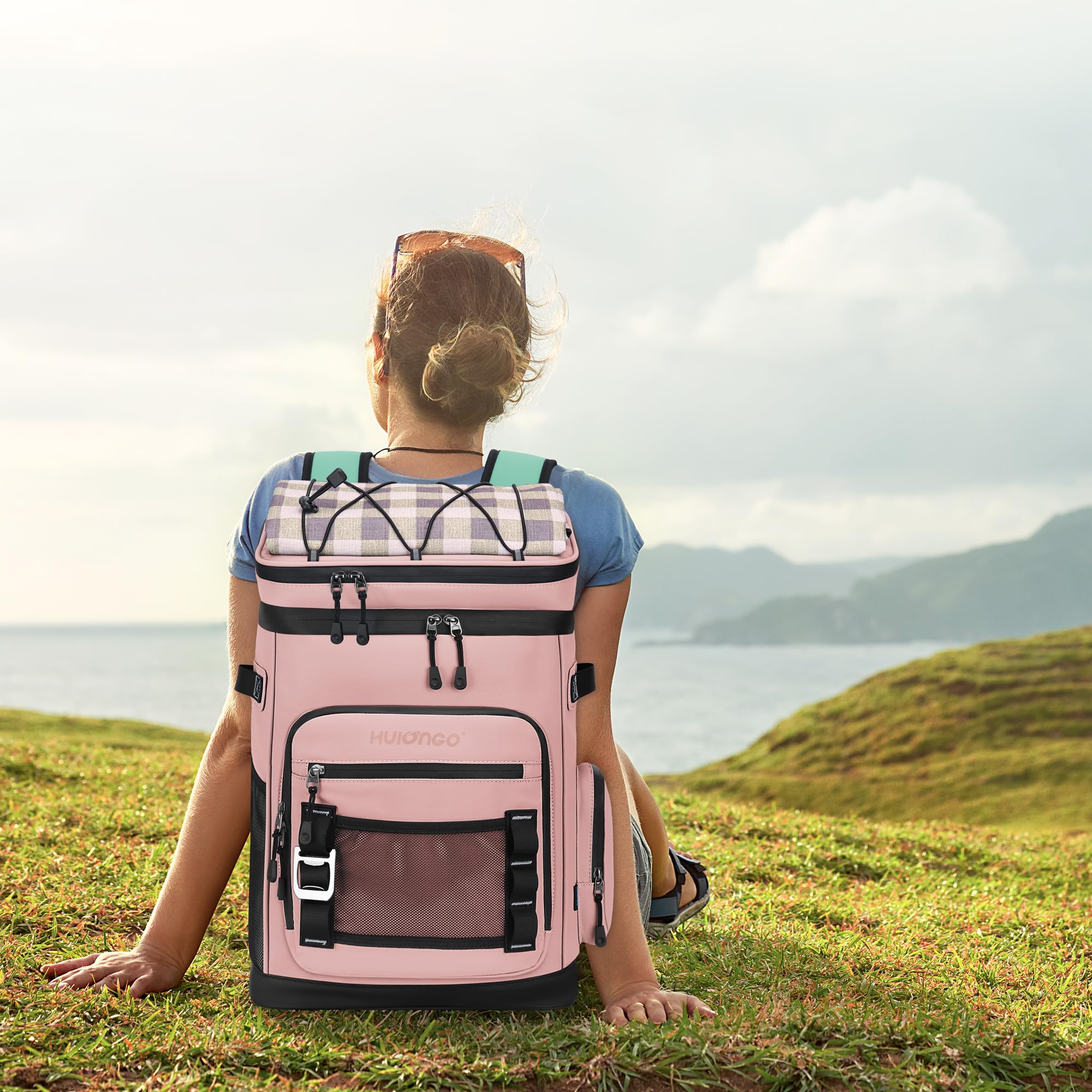 Large 30L Waterproof Insulated Cooler Backpack for Men & Women - Leak Proof Picnic, Camping, Beach, Fishing & Travel Backpack - Holds 48 Cans - Perfect for Outdoor Adventures, Tailgating & Family Outings