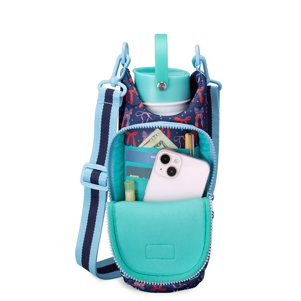 Miss Independence Water Bottle Sling - Adjustable Strap for Hands-Free Hydration - Perfect for Hiking, Gym & Outdoor Activities