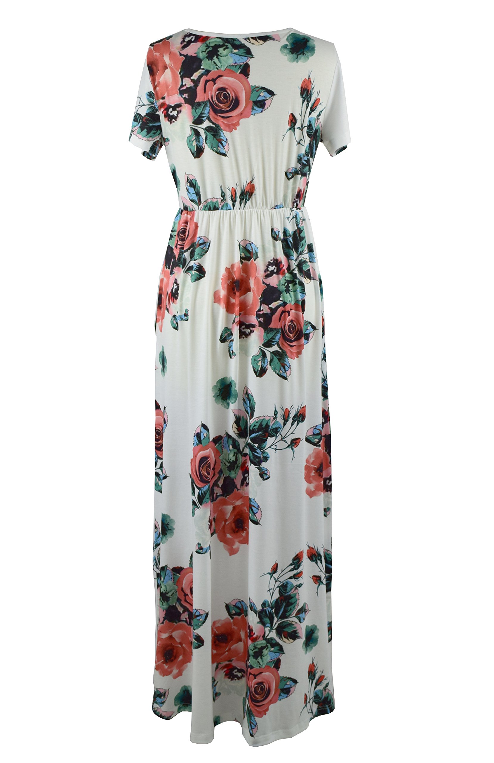 Mommy and Me Maxi Dresses - Bohemian Floral Printed Matching Outfits for Mother and Daughter | Perfect for Family Photos, Vacations & Special Occasions