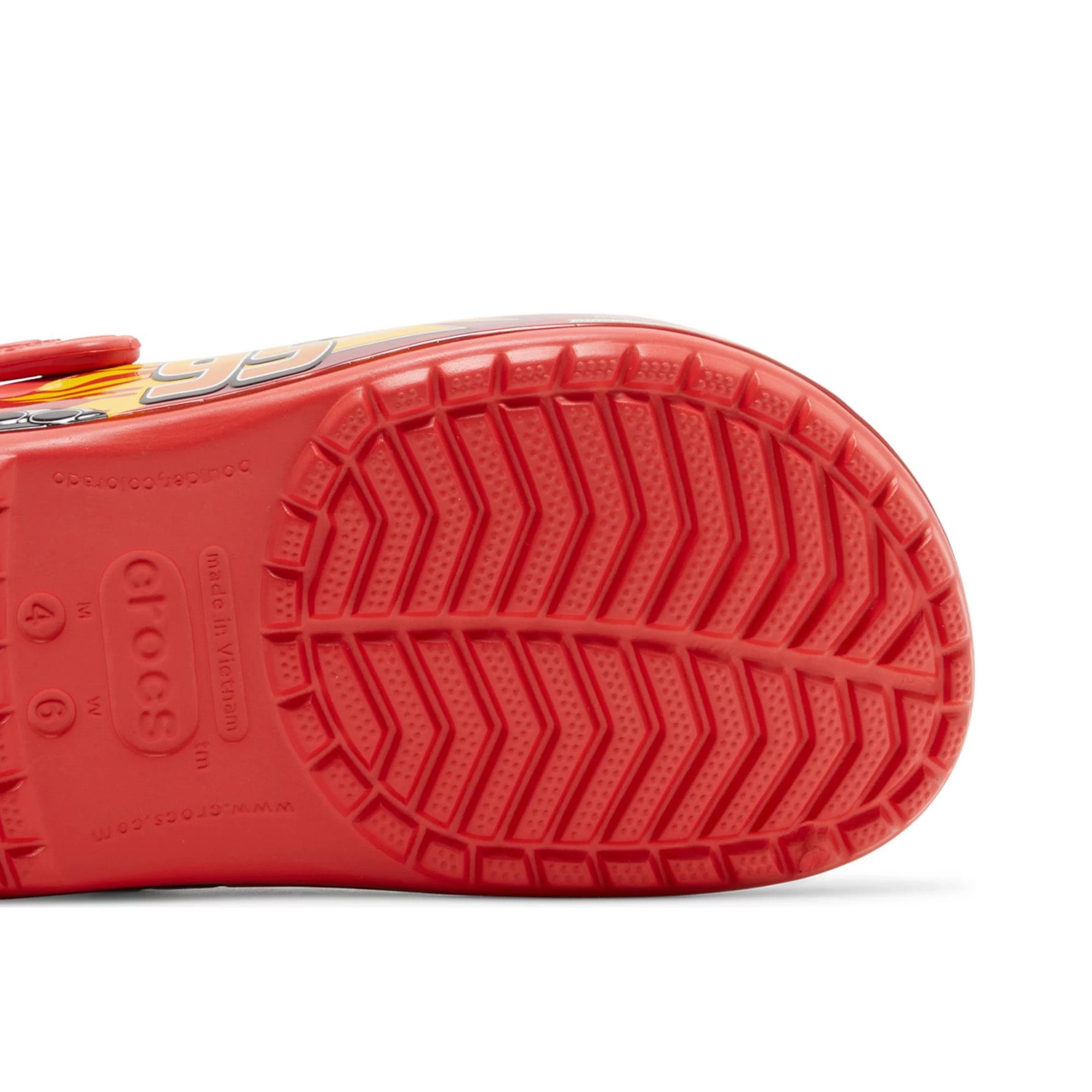 Crocs Classic Clog Lightning McQueen Disney Cars Inspired Slip-On Shoes for Men, Women & Kids - Comfortable Waterproof Casual Footwear for Indoor, Outdoor & Poolside Wear