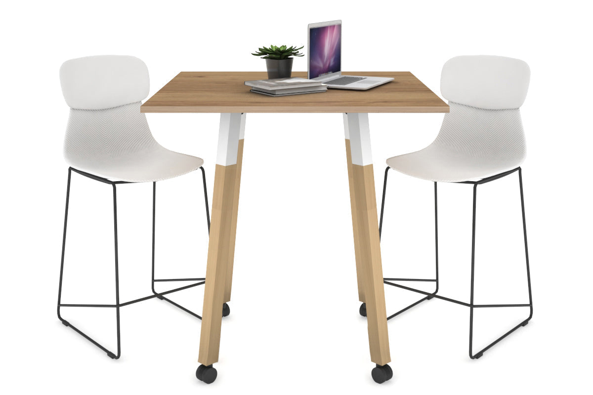 Solid Wood Square Coffee Table with Quadro Countertop - 31.5