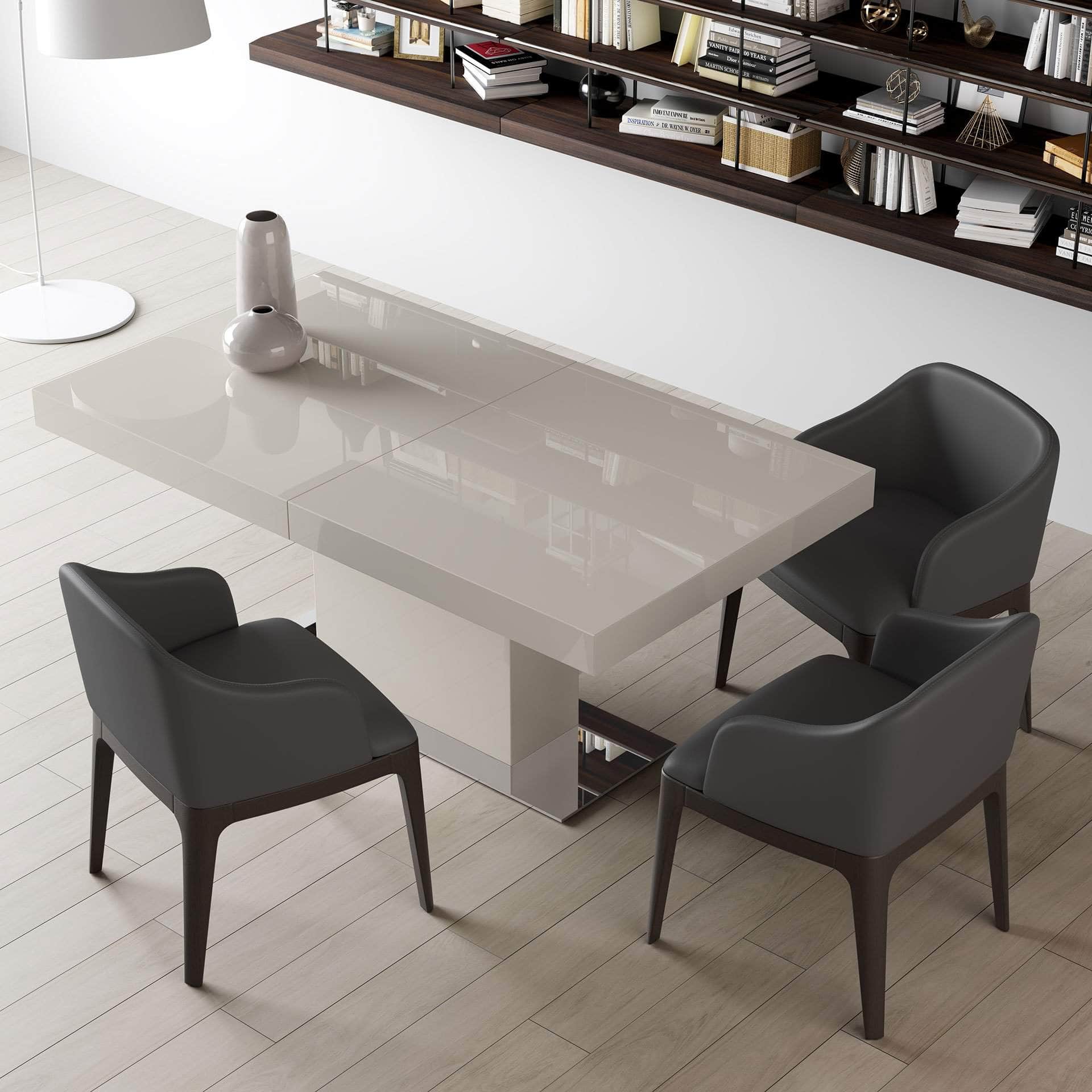 Wooster Eco Pelle Leather Dining Arm Chair - 2 Color Options | Modern & Durable for Home, Office, Restaurant