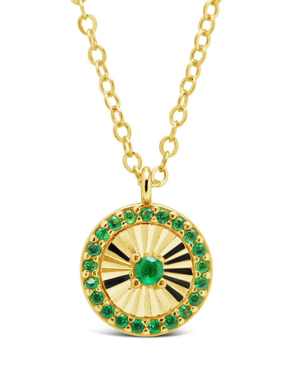 Katrina Emerald CZ Pendant Necklace - Elegant Cubic Zirconia Jewelry for Women | Perfect for Parties, Weddings & Special Occasions