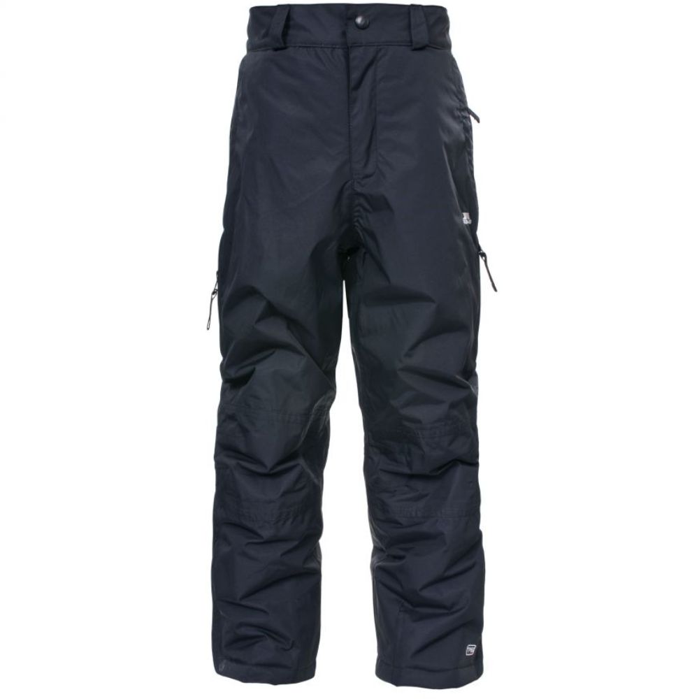 Marvelous Kids Ski Pants by Trespass - Waterproof Winter Snow Pants for Boys & Girls, Black - Perfect for Skiing, Snowboarding & Outdoor Winter Activities