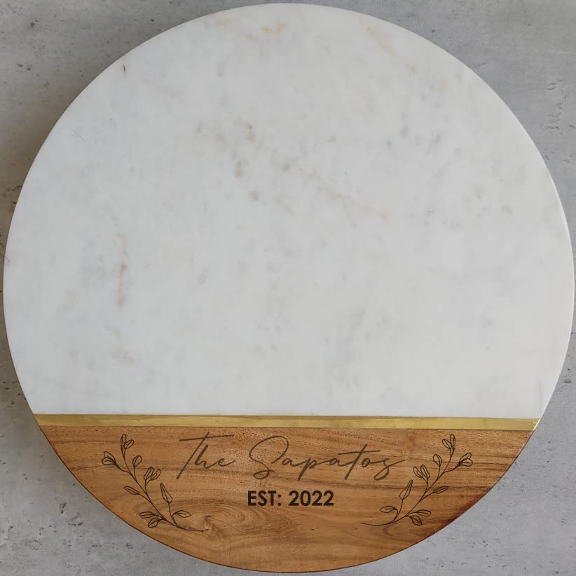 Personalized Charcuterie Board Set - Monogrammed Laser Engraved Cheese Board & Knife Gift Set - Custom Wood Cutting Board for Weddings, Housewarming, Birthdays, Anniversaries - Perfect for Entertaining, Charcuterie Parties & Gourmet Cheese Serving