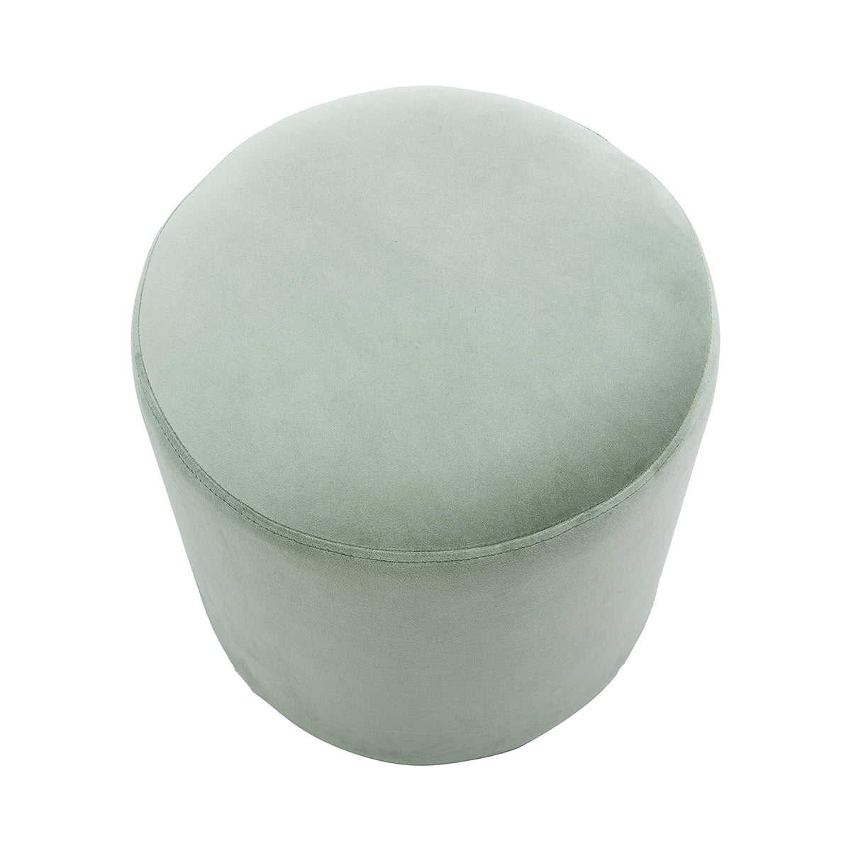 Juliette Velvet Ottoman Stool 16 Inch Round Footrest Pouf - Perfect for Living Room, Bedroom, or Nursery Decor